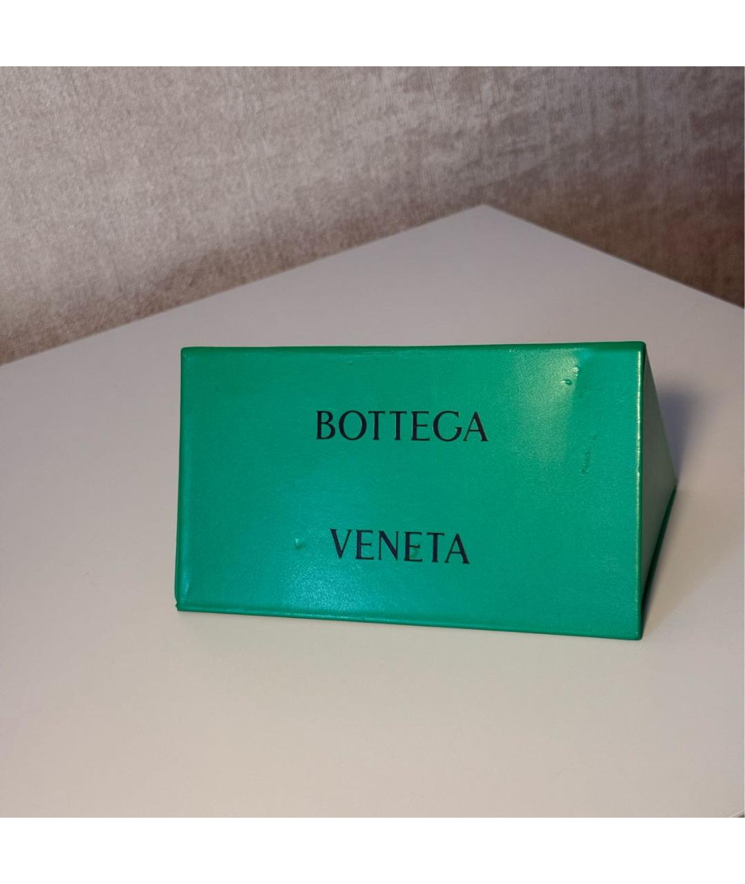 BOTTEGA VENETA Оранжевое пластиковые солнцезащитные очки, фото 4