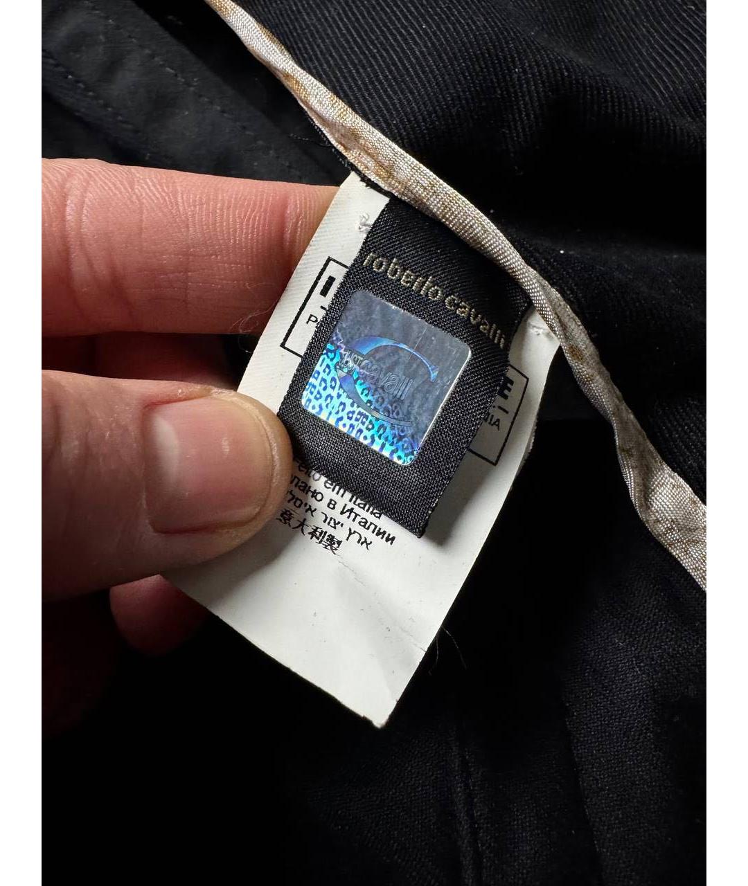 JUST CAVALLI Черный хлопковый тренч/плащ, фото 6