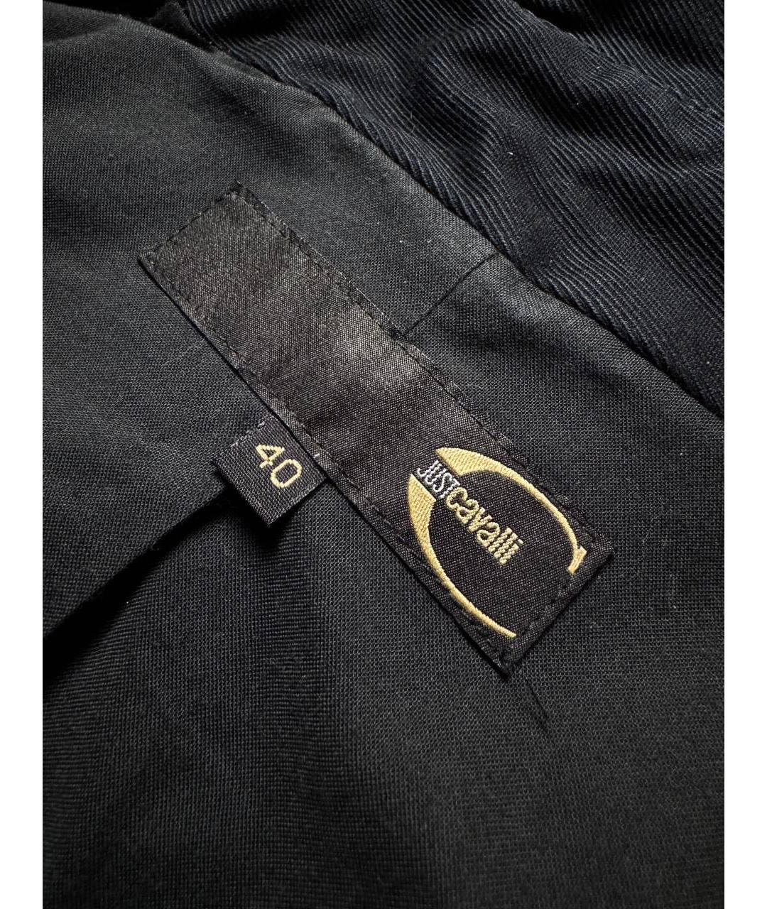 JUST CAVALLI Черный хлопковый тренч/плащ, фото 8