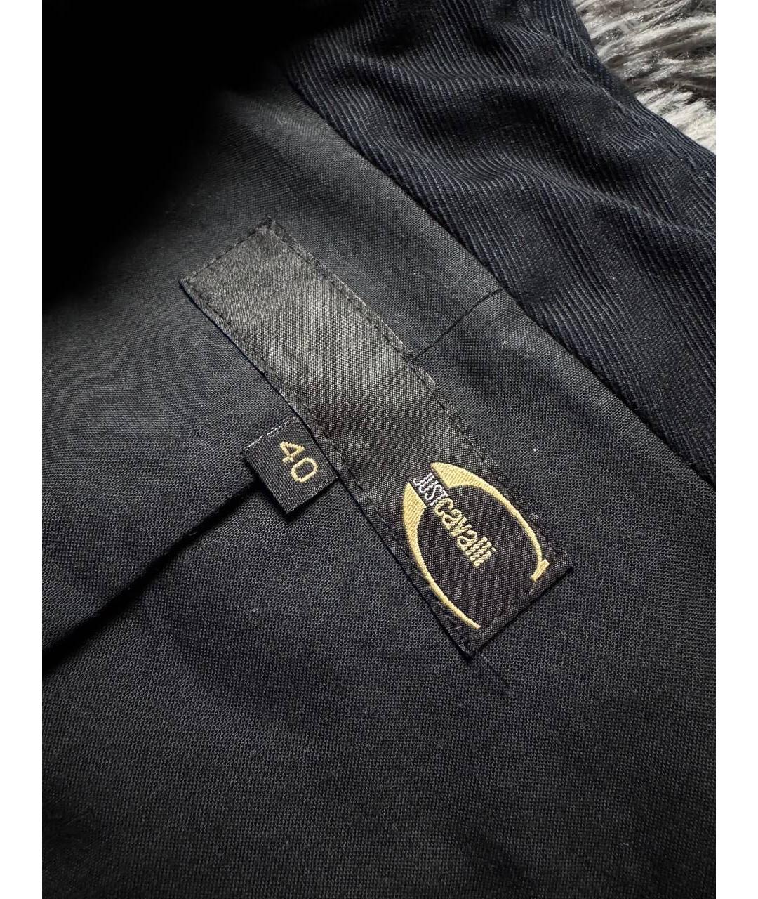 JUST CAVALLI Черный хлопковый тренч/плащ, фото 7