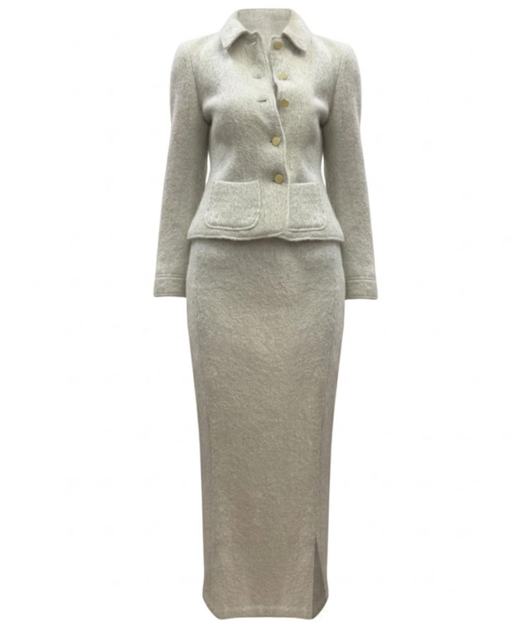 ESCADA Серый шерстяной костюм с юбками, фото 1