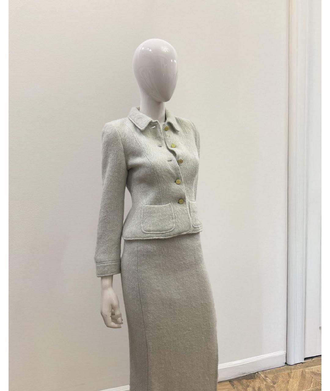 ESCADA Серый шерстяной костюм с юбками, фото 2