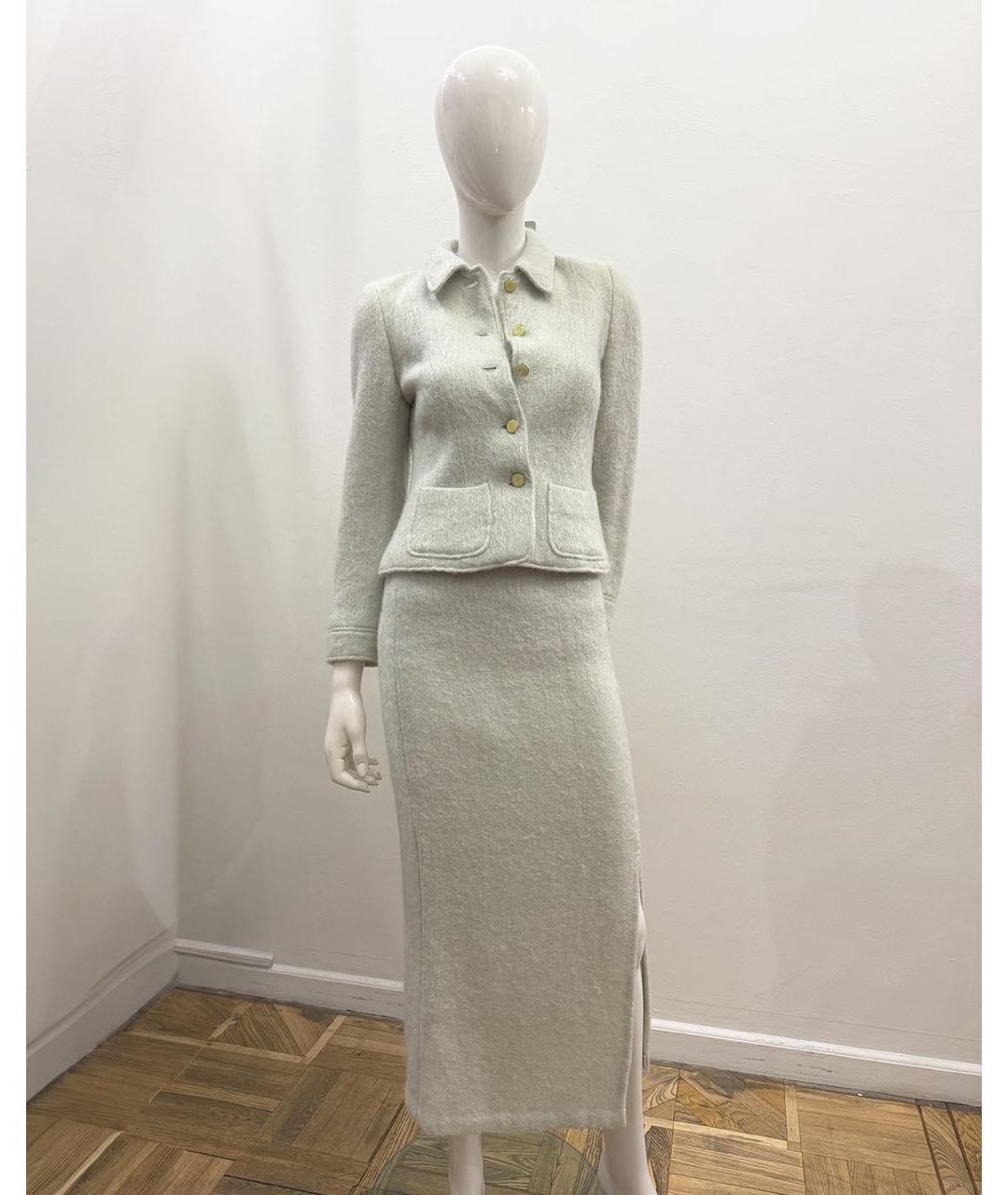 ESCADA Серый шерстяной костюм с юбками, фото 5