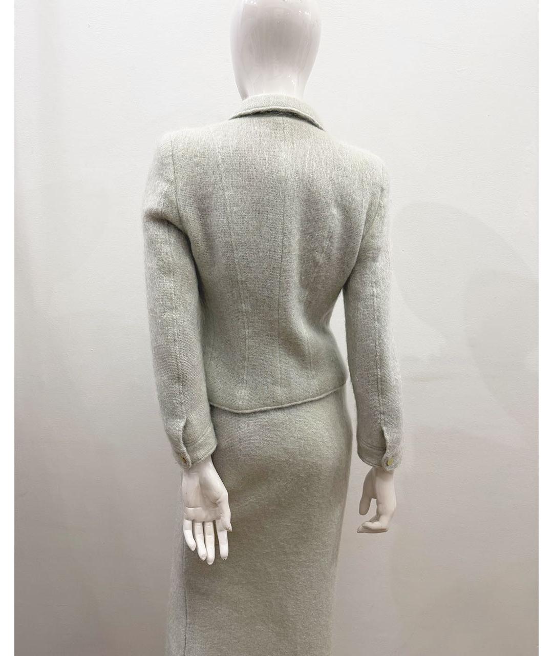 ESCADA Серый шерстяной костюм с юбками, фото 4