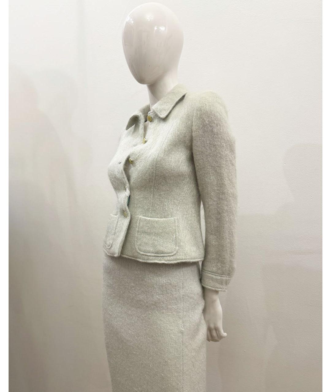 ESCADA Серый шерстяной костюм с юбками, фото 3