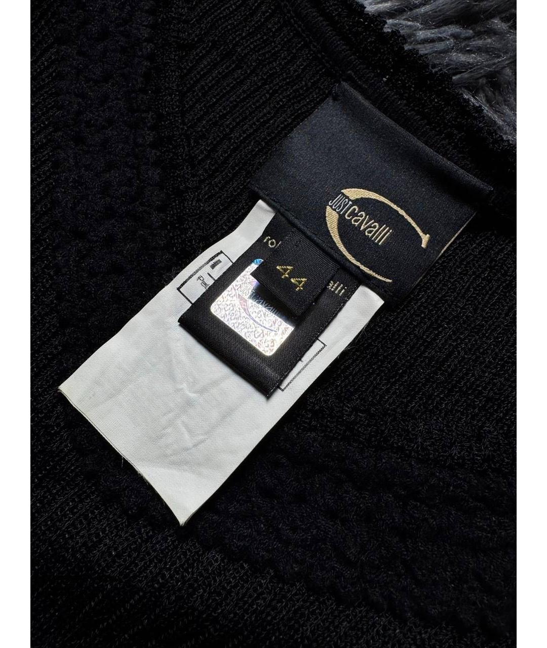 JUST CAVALLI Черная хлопковая майка, фото 5
