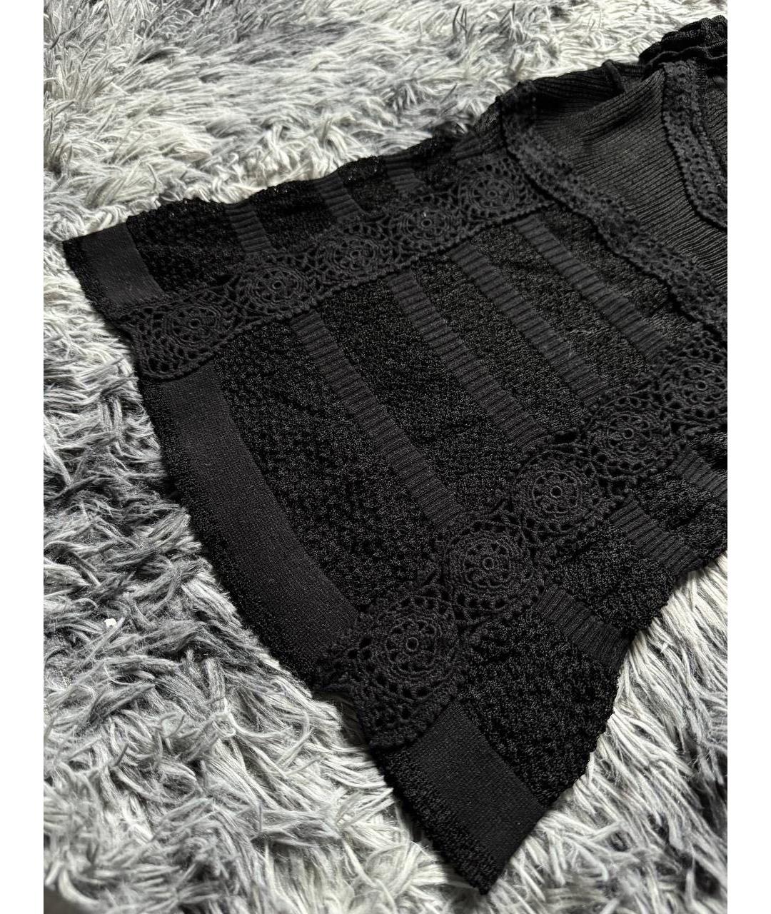 JUST CAVALLI Черная хлопковая майка, фото 4