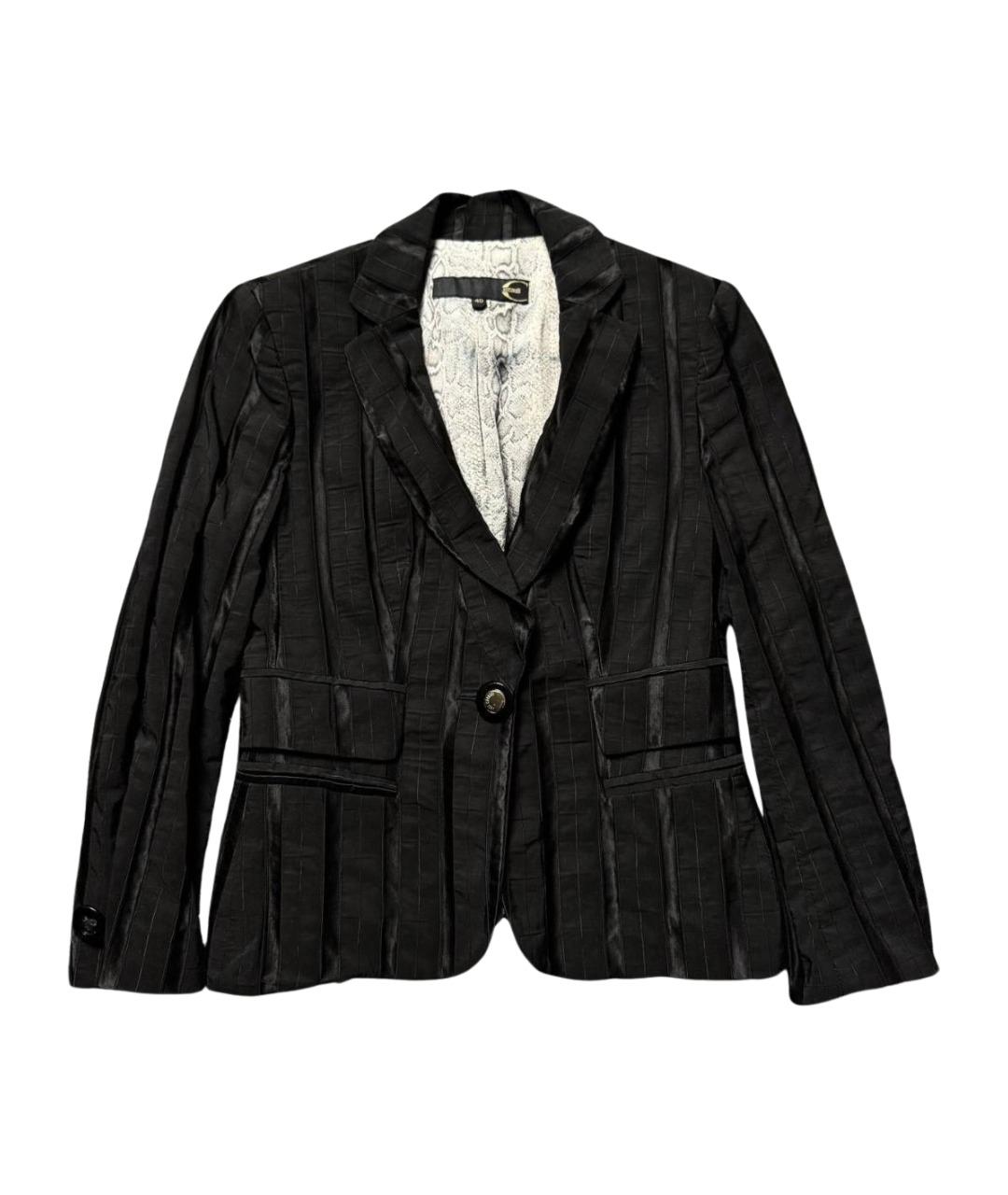 JUST CAVALLI Черный хлопковый жакет/пиджак, фото 1