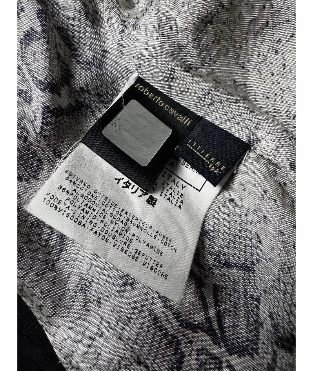 JUST CAVALLI Черный хлопковый жакет/пиджак, фото 5