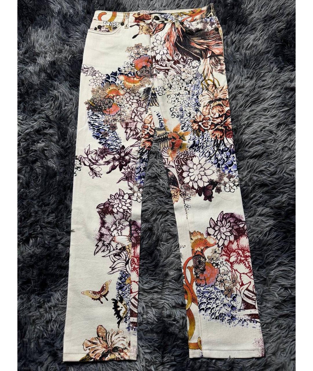 JUST CAVALLI Белый хлопковый костюм с брюками, фото 2