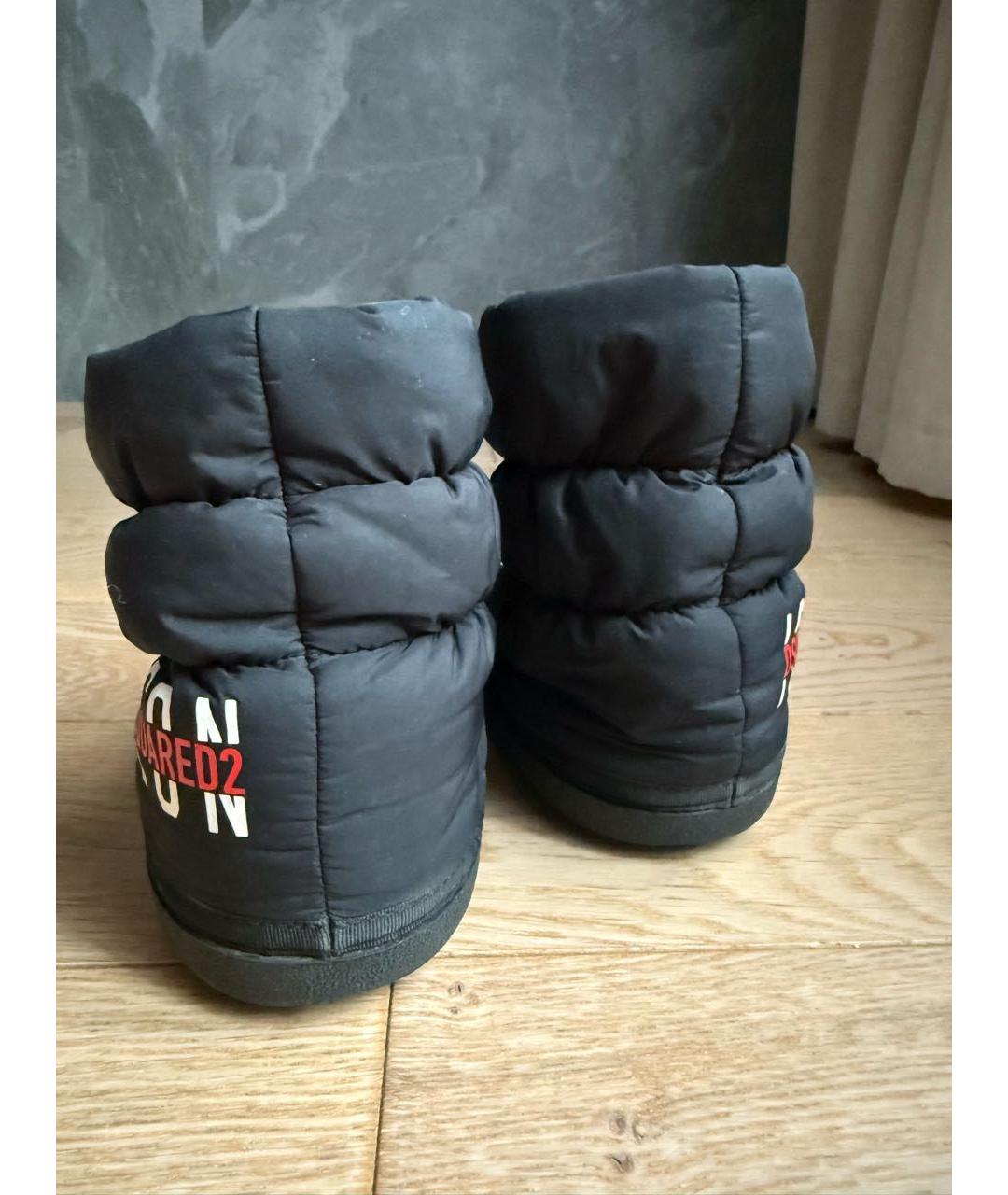 DSQUARED2 KIDS Черные текстильные сапоги, фото 3