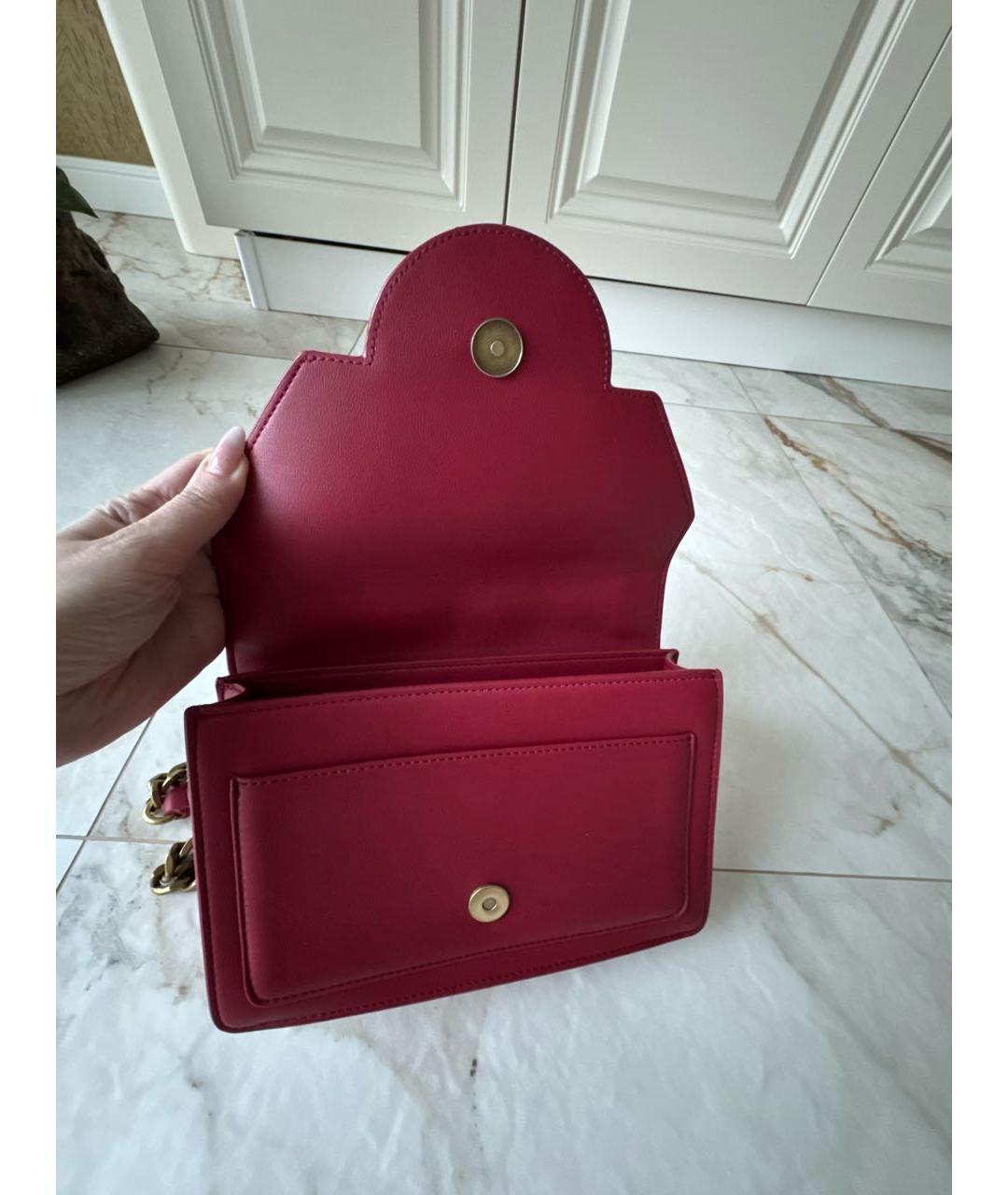 JUST CAVALLI Бордовая сумка через плечо, фото 4