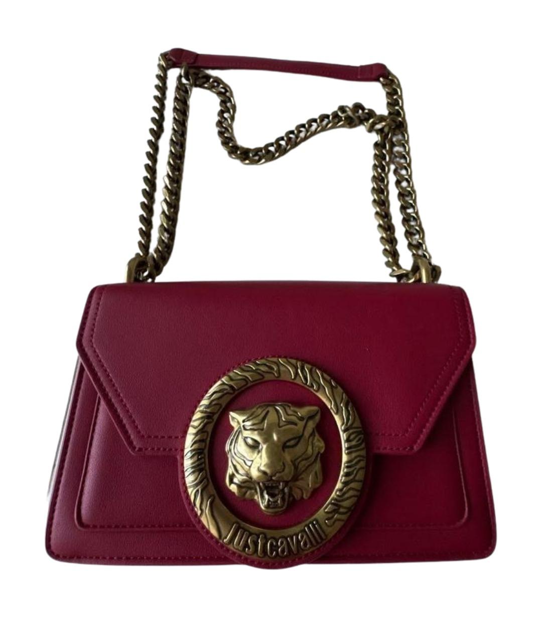 JUST CAVALLI Бордовая сумка через плечо, фото 1