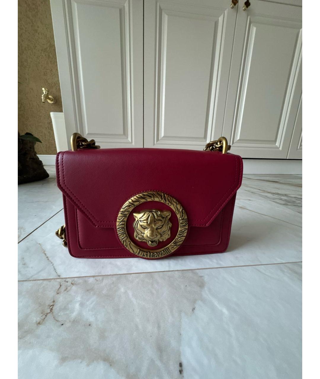 JUST CAVALLI Бордовая сумка через плечо, фото 2