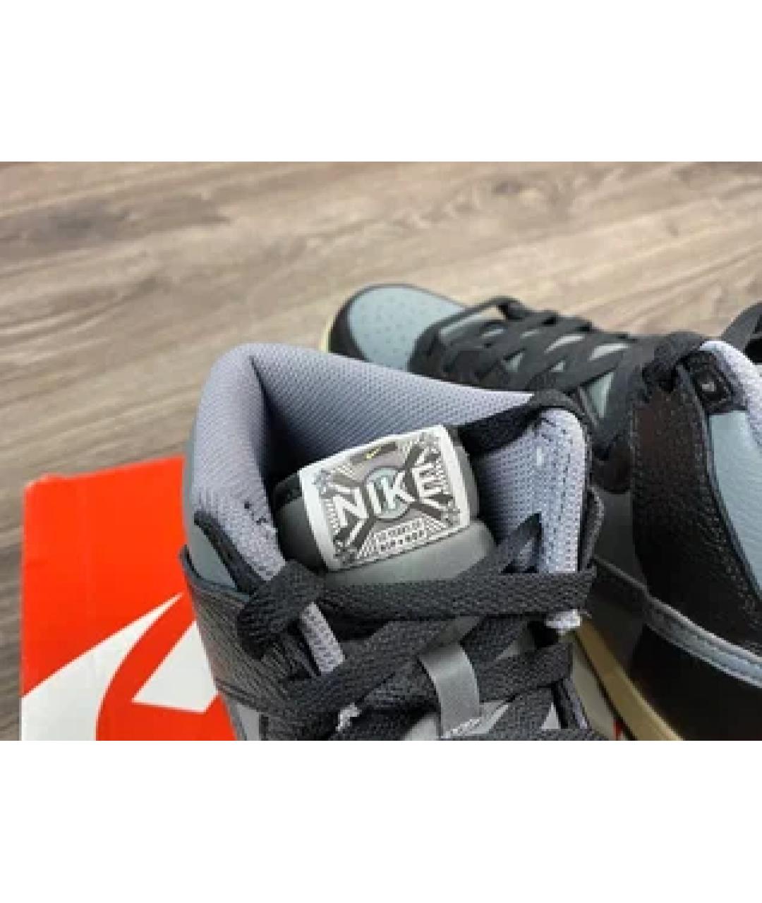NIKE Серые высокие кроссовки / кеды, фото 6