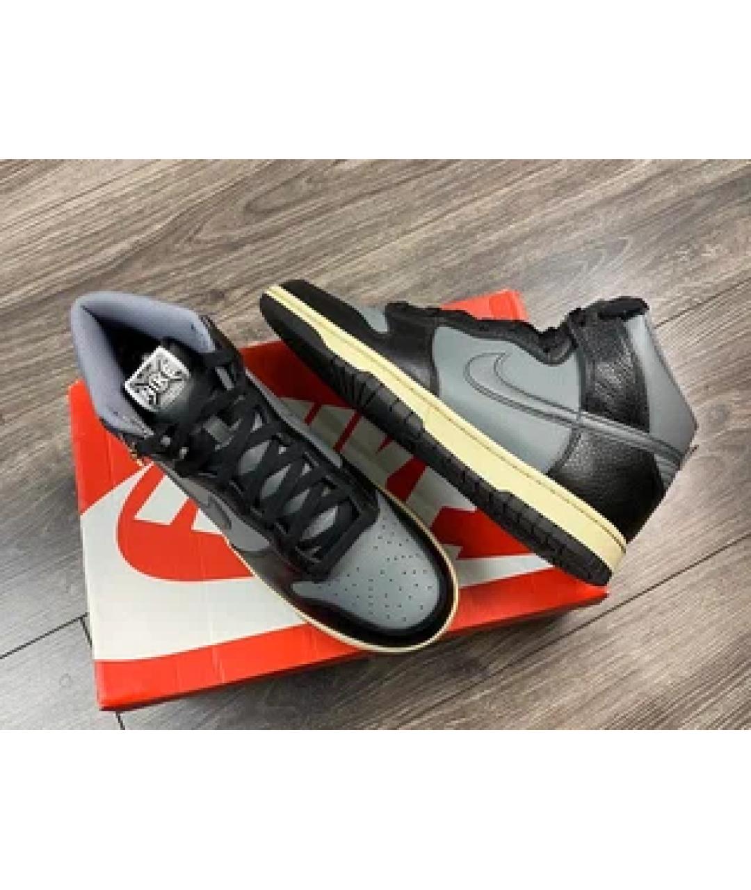 NIKE Серые высокие кроссовки / кеды, фото 5