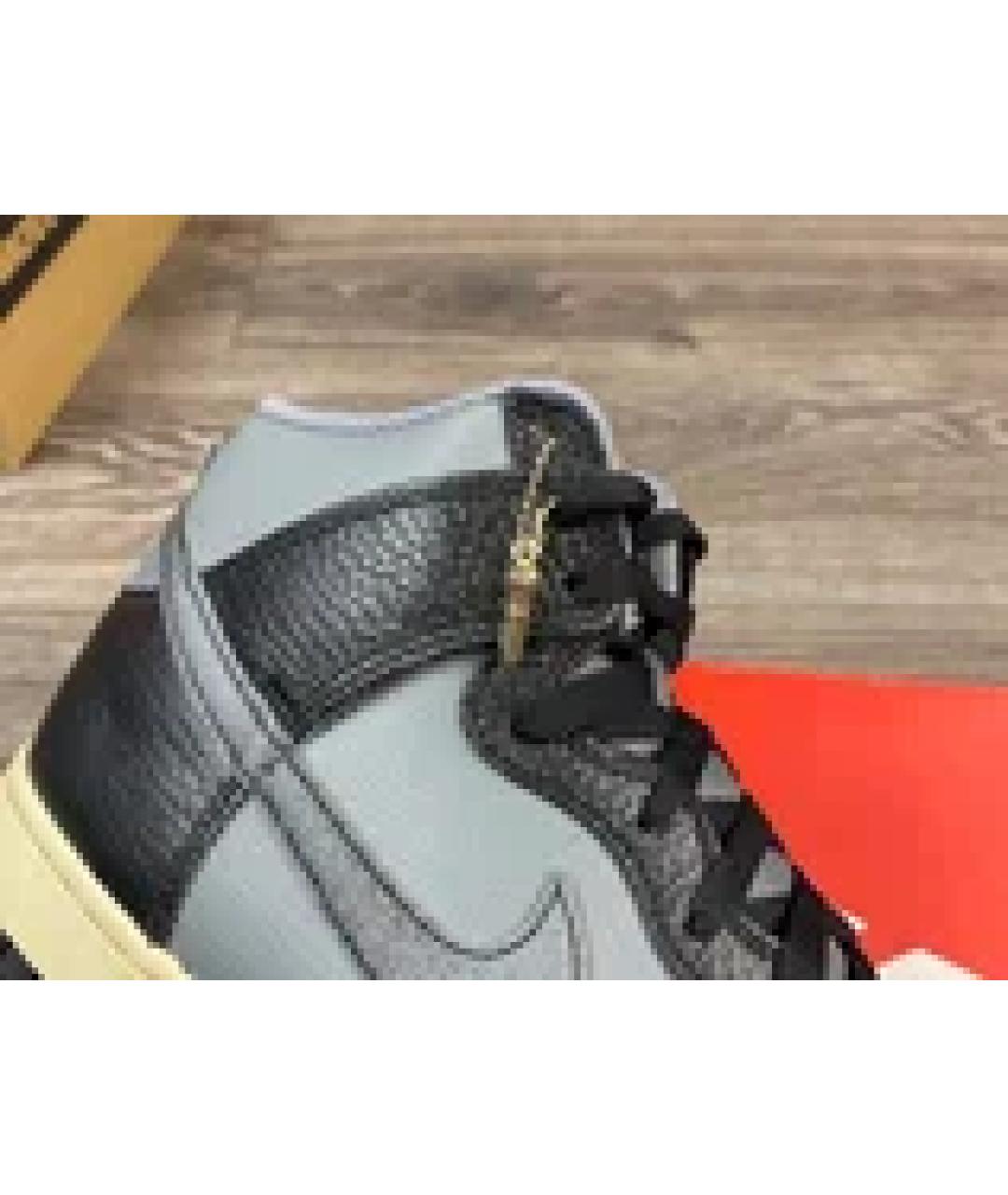 NIKE Серые высокие кроссовки / кеды, фото 3