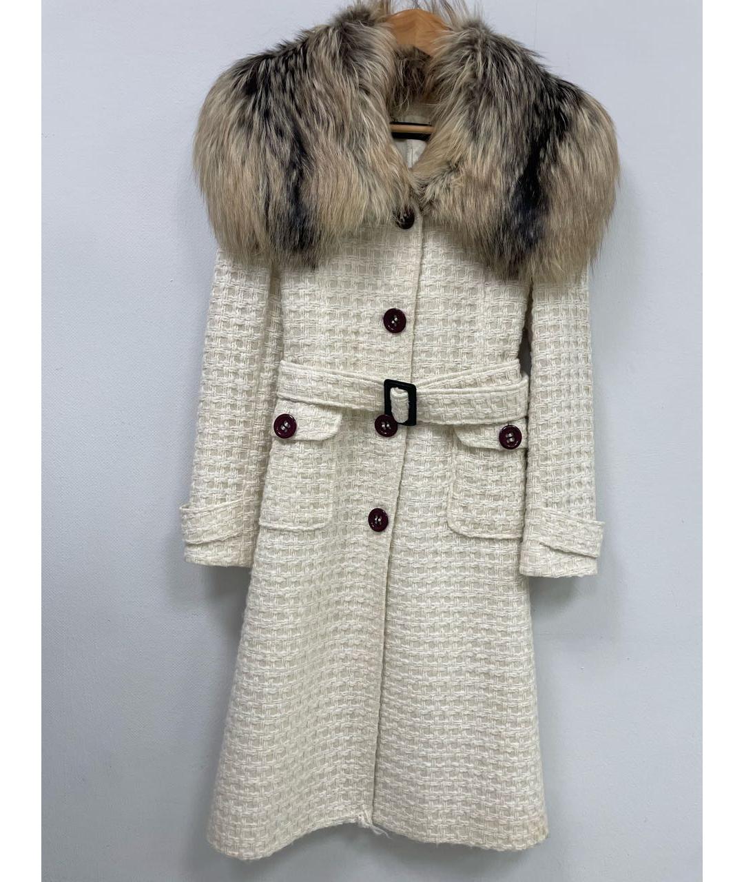 DOLCE&GABBANA Белое пальто, фото 9