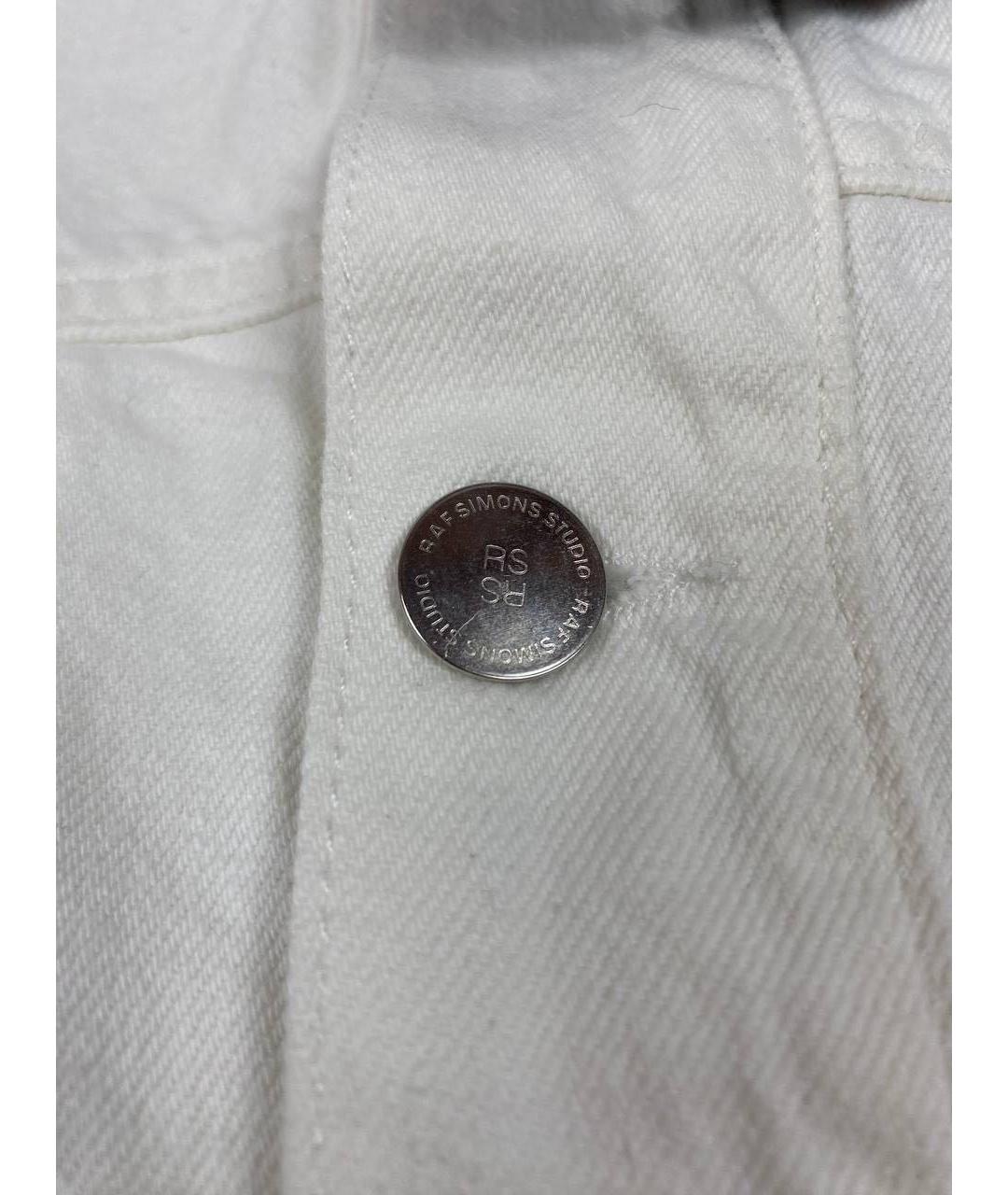 RAF SIMONS Белая хлопковая куртка, фото 6