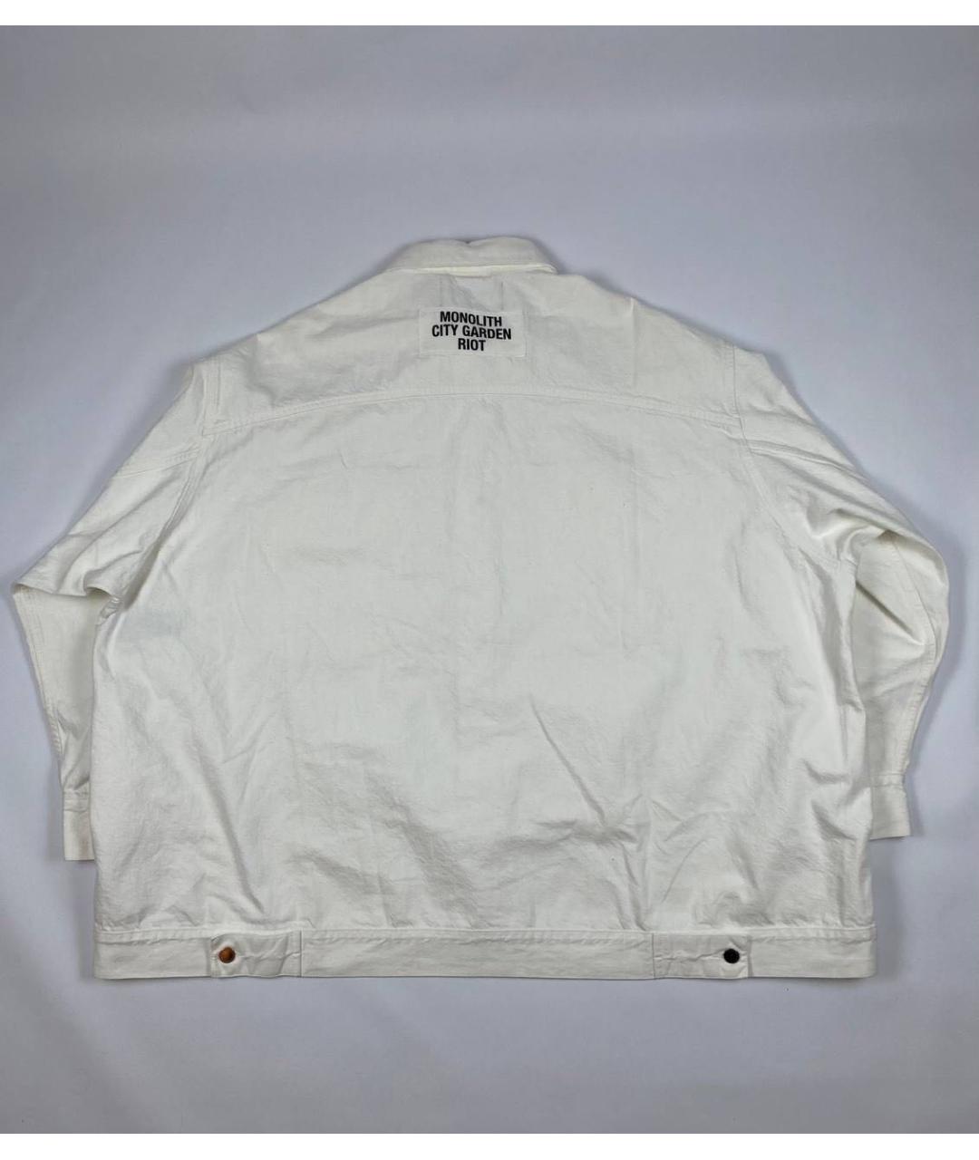 RAF SIMONS Белая хлопковая куртка, фото 2