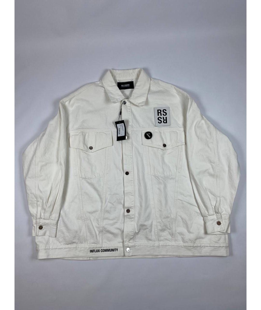 RAF SIMONS Белая хлопковая куртка, фото 9