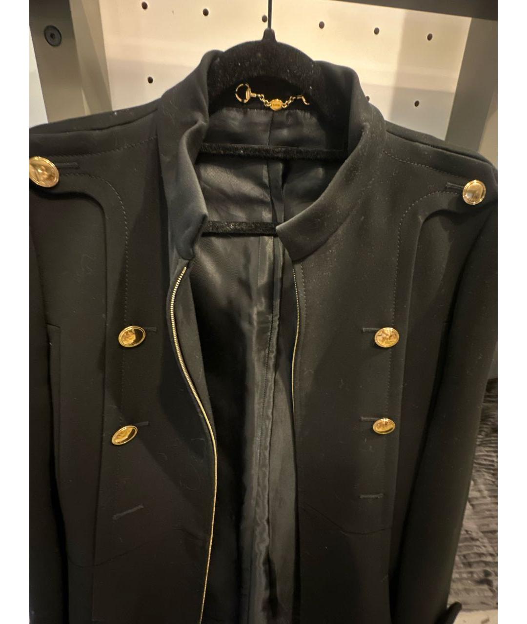 GUCCI Черное полиамидовое пальто, фото 3