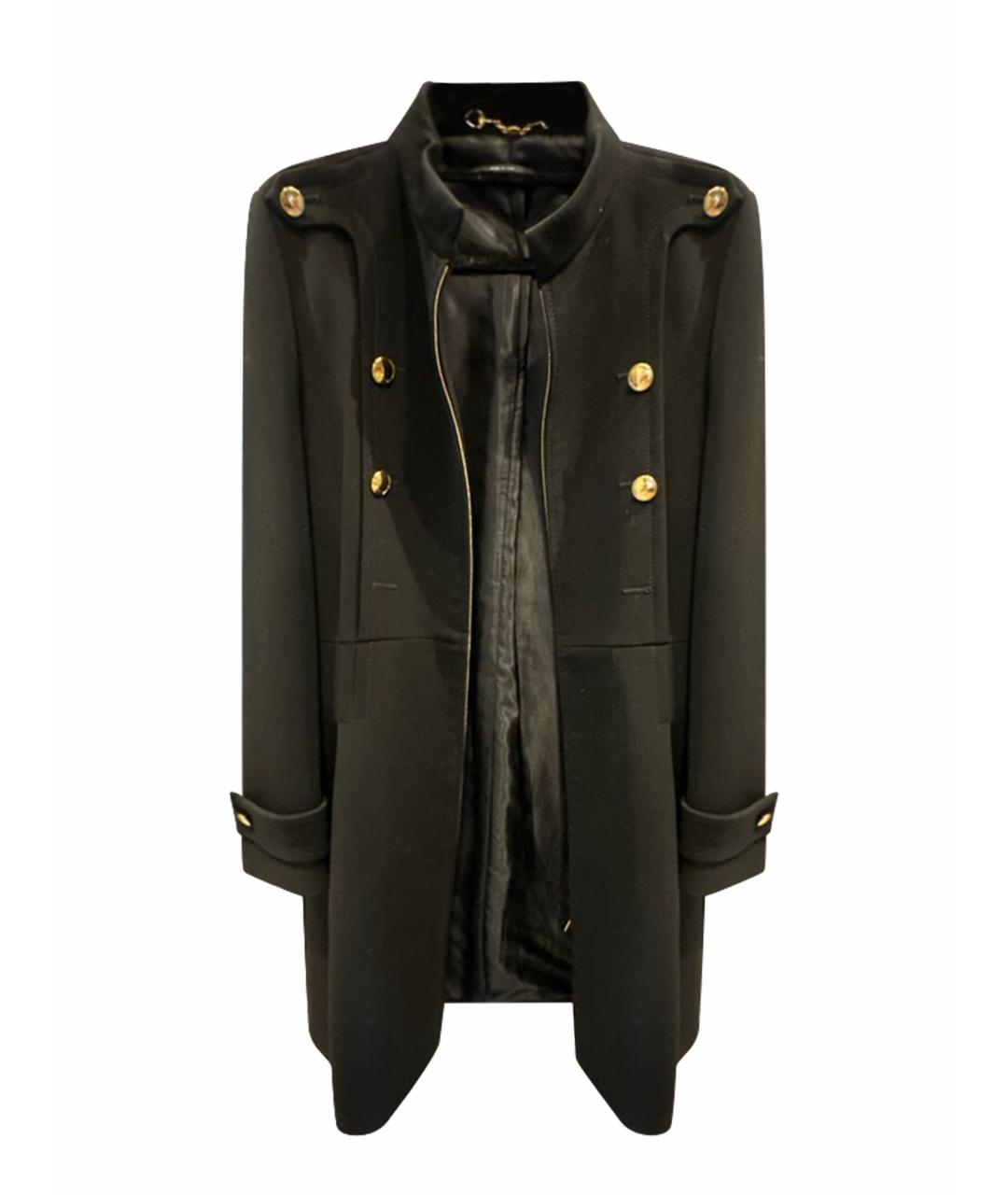 GUCCI Черное полиамидовое пальто, фото 1