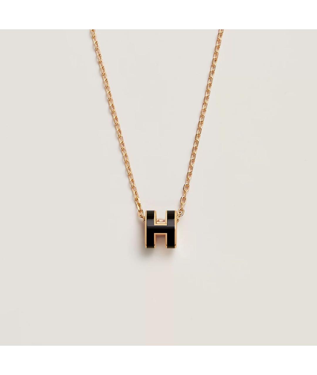 HERMES Черная металлическая подвеска, фото 4