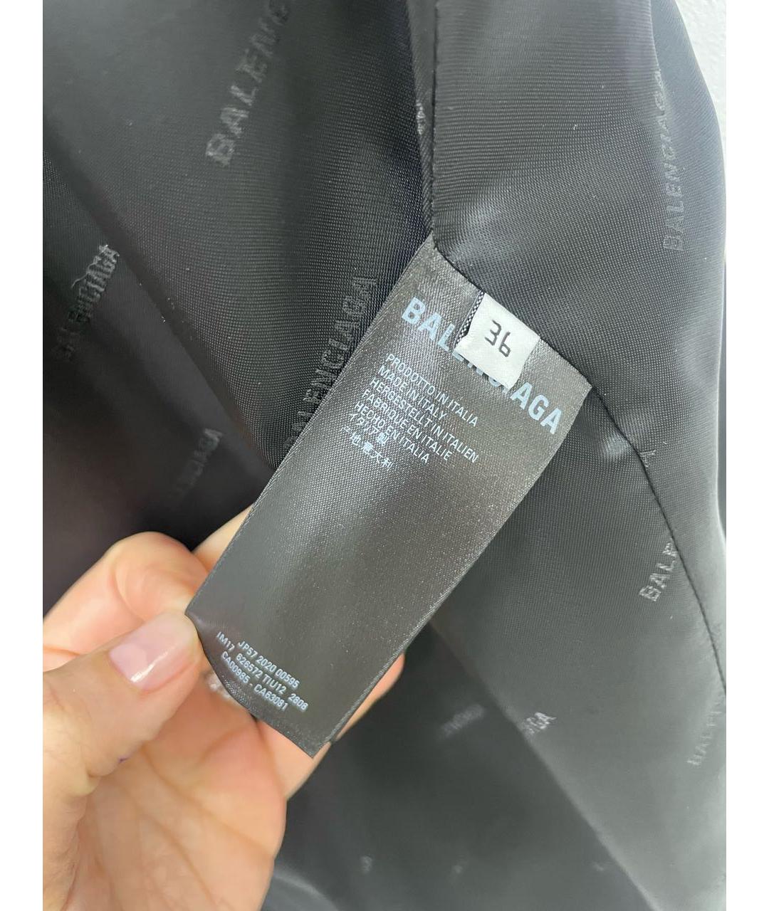 BALENCIAGA Зеленые шерстяное пальто, фото 5