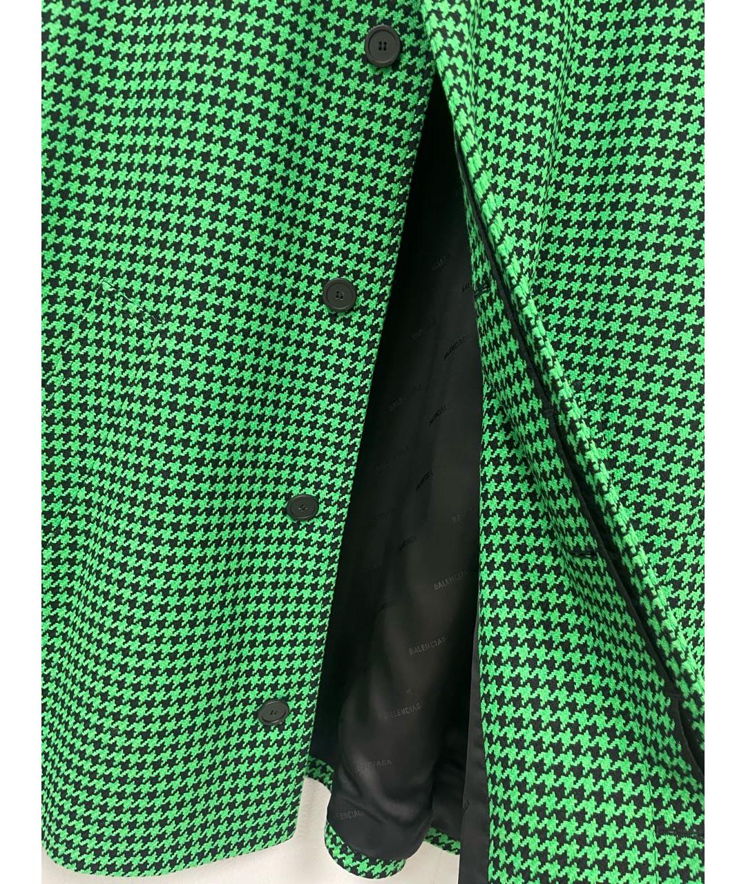 BALENCIAGA Зеленые шерстяное пальто, фото 8