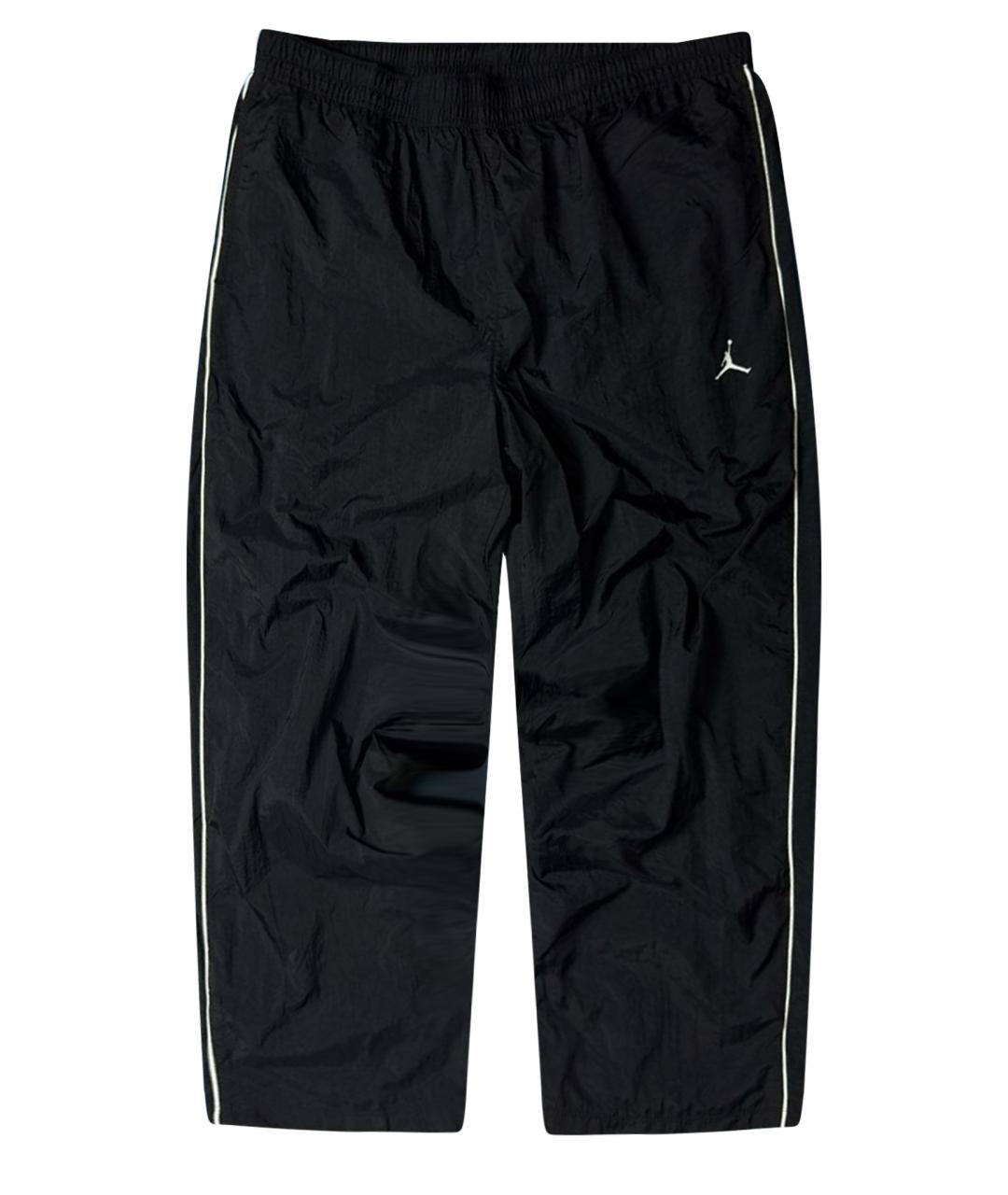 NIKE Черные полиэстеровые повседневные брюки, фото 1