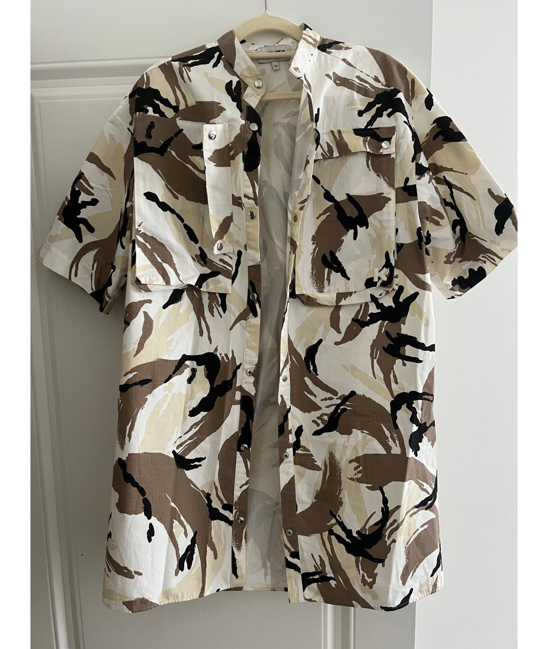 KENZO Хаки хлопковое повседневное платье, фото 5