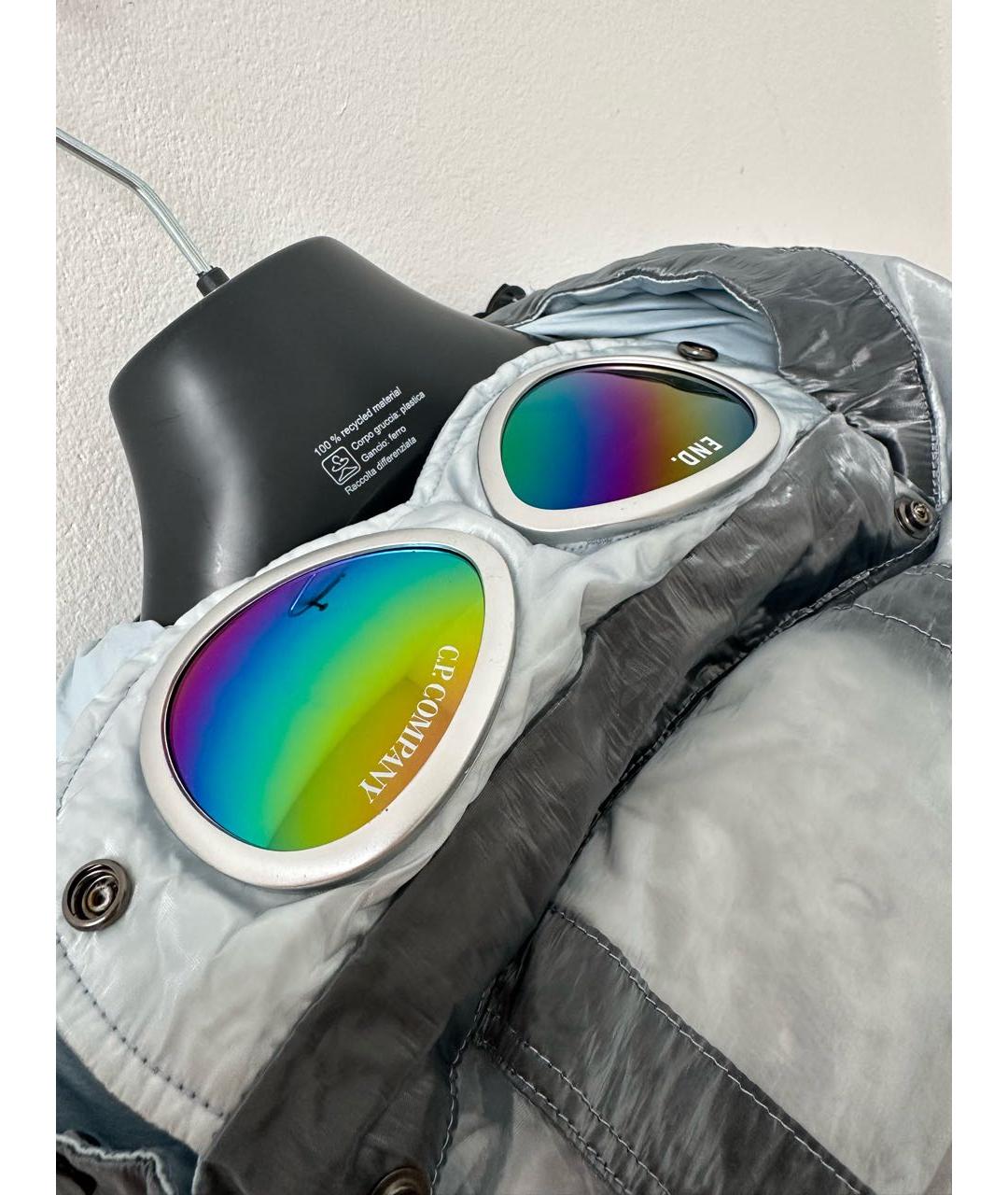 CP COMPANY Серый полиэстеровый пуховик, фото 5