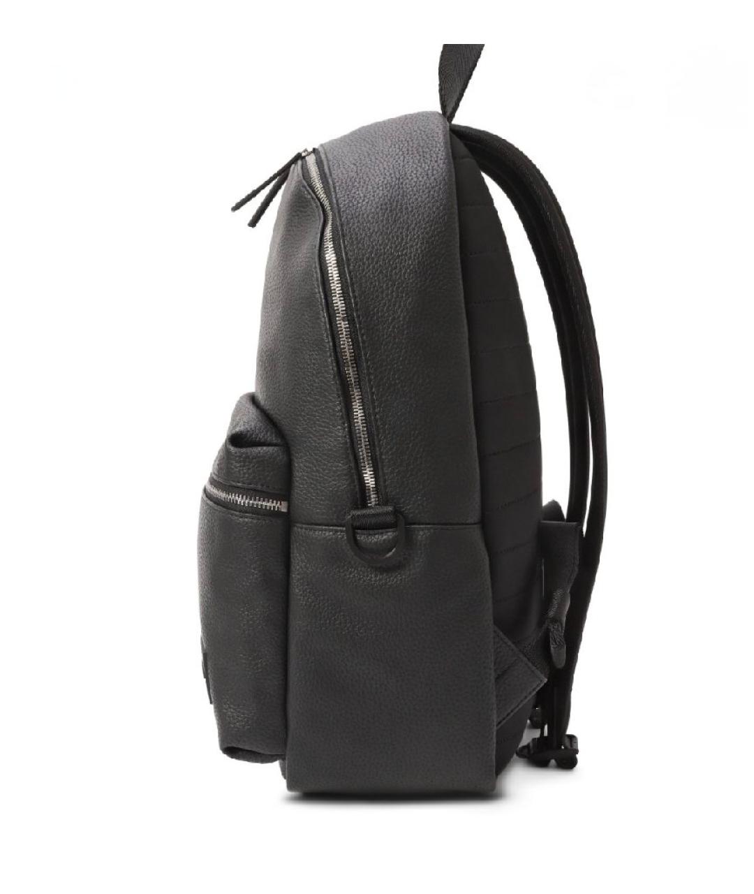HUGO Черный рюкзак из искусственной кожи, фото 3