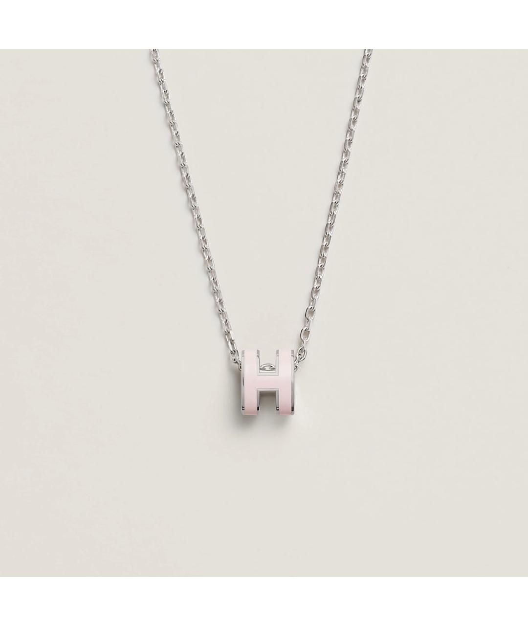 HERMES Розовая металлическая подвеска, фото 4
