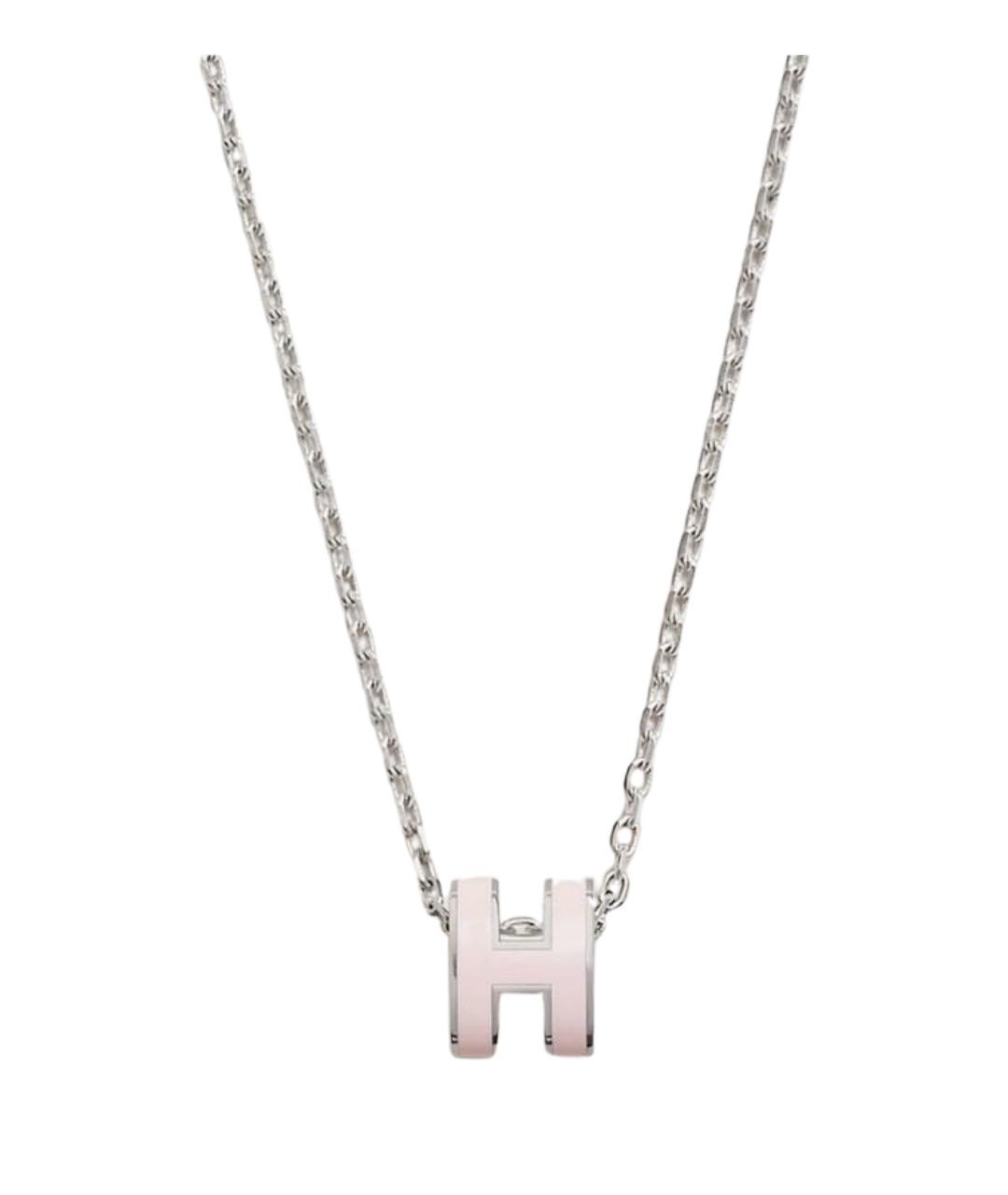 HERMES Розовая металлическая подвеска, фото 1