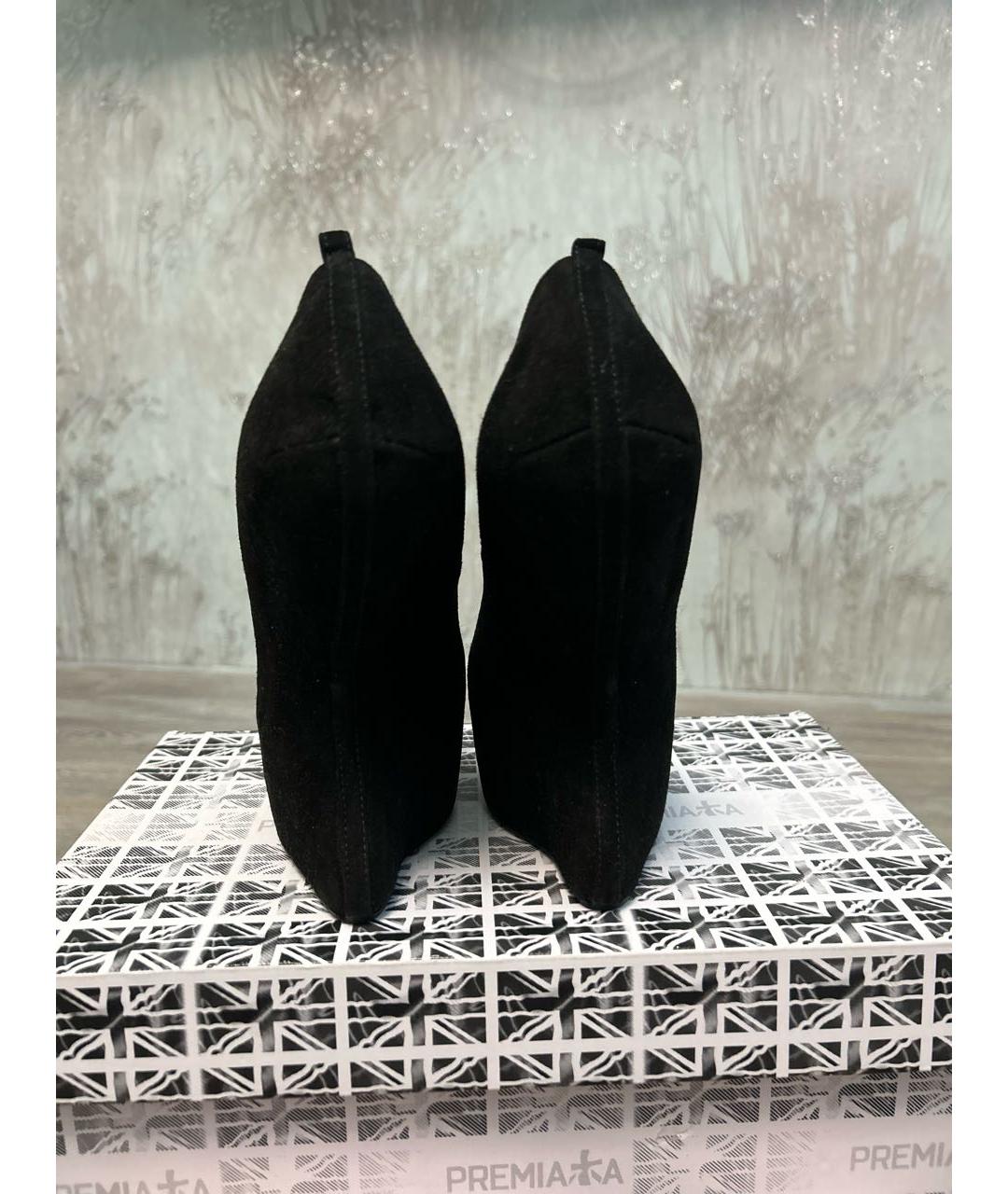 GIUSEPPE ZANOTTI DESIGN Черные замшевые туфли, фото 4