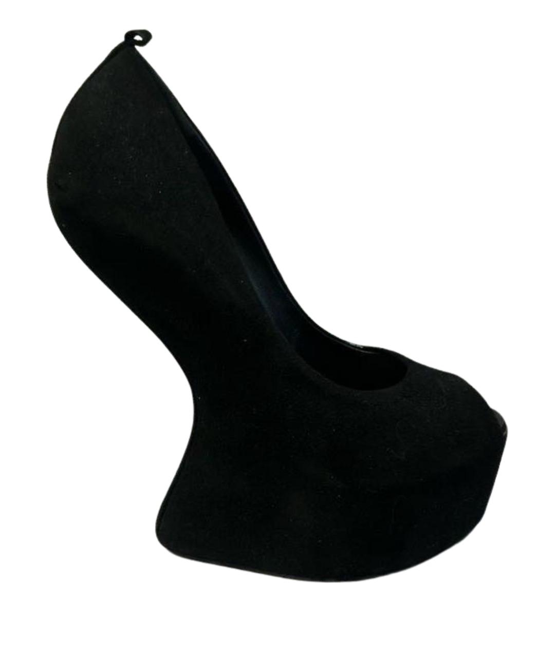 GIUSEPPE ZANOTTI DESIGN Черные замшевые туфли, фото 1