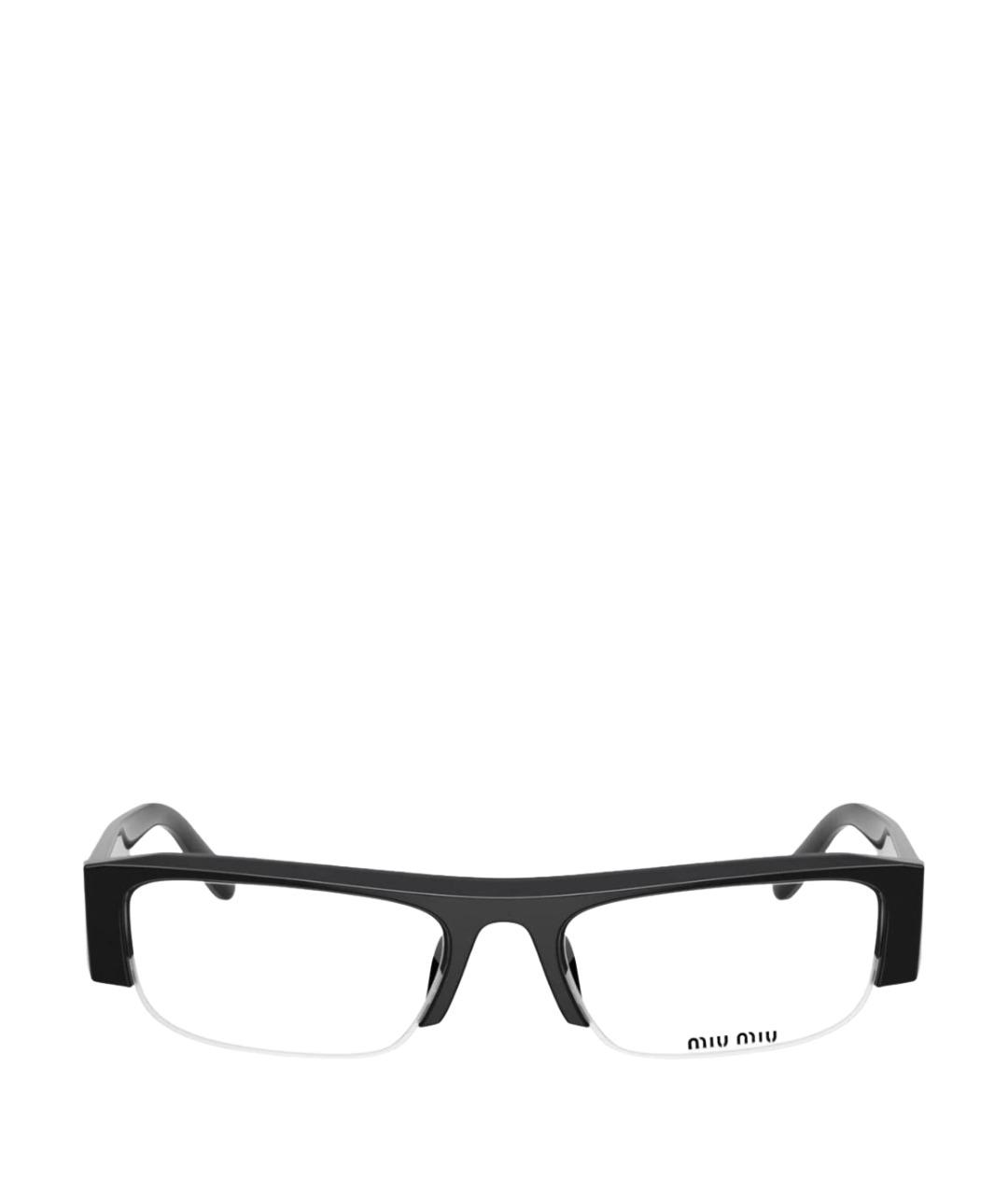 MIU MIU Черные пластиковые солнцезащитные очки, фото 1