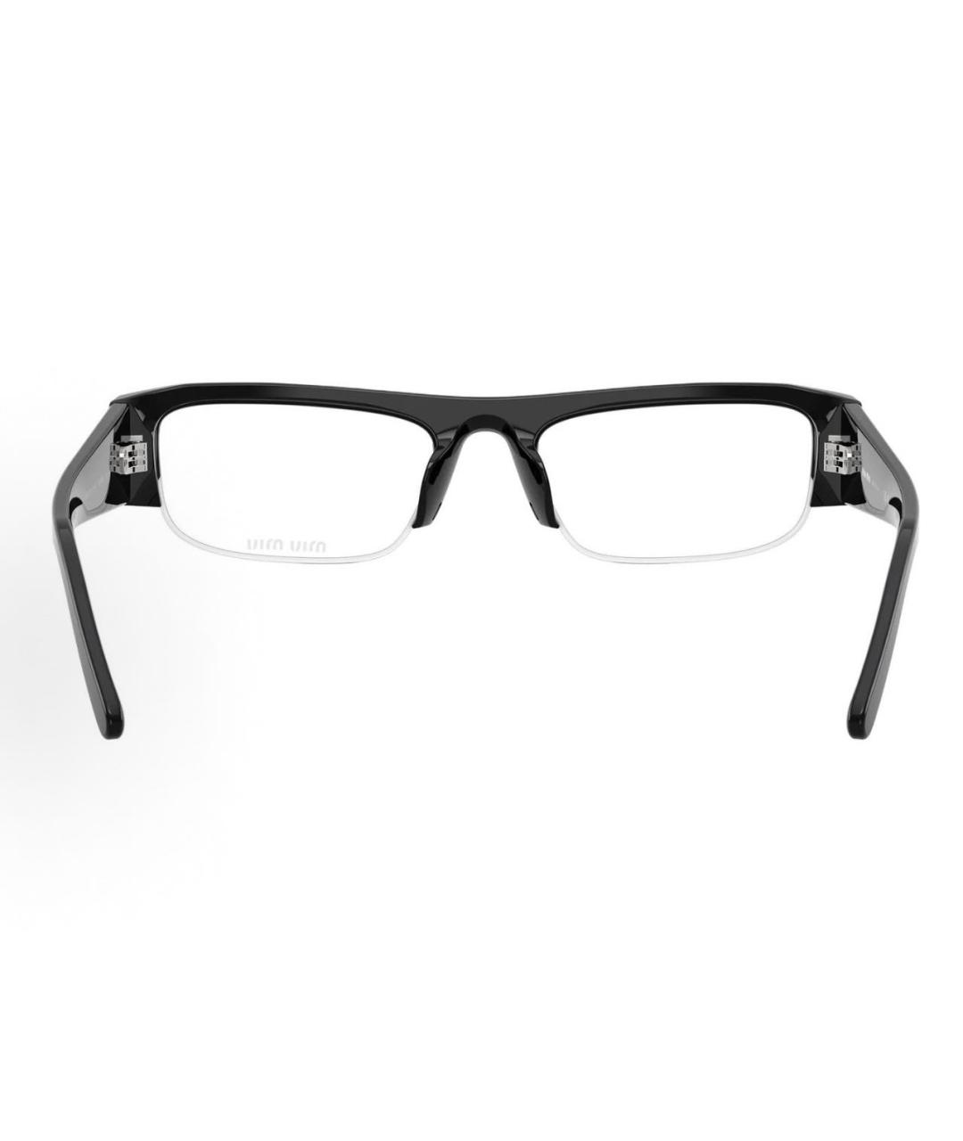 MIU MIU Черные пластиковые солнцезащитные очки, фото 4