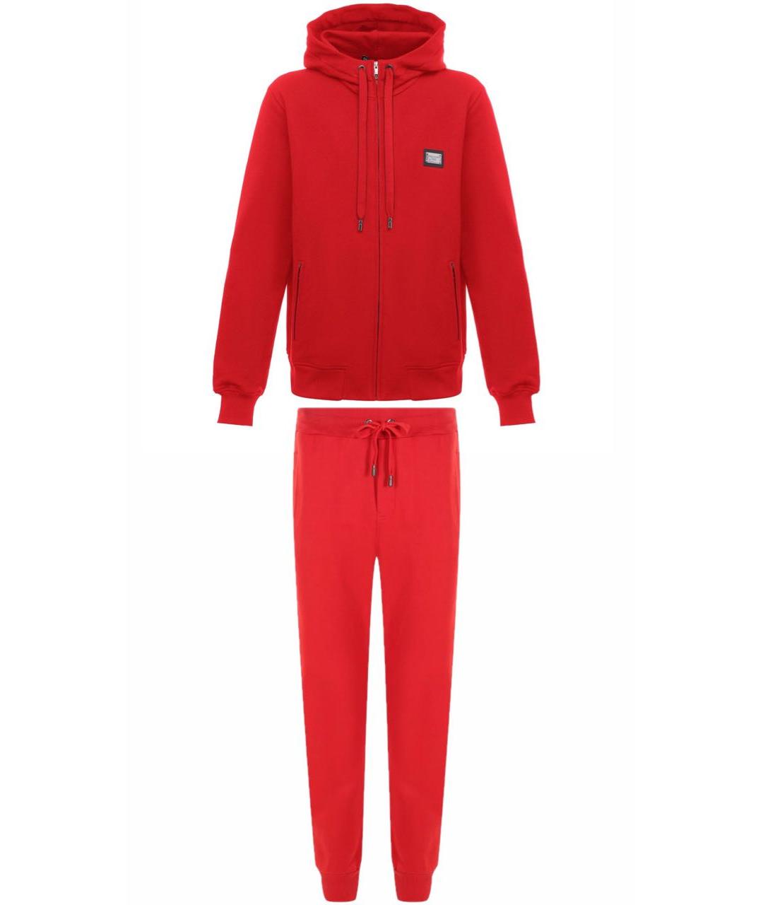 DOLCE&GABBANA Красный спортивный костюм, фото 1