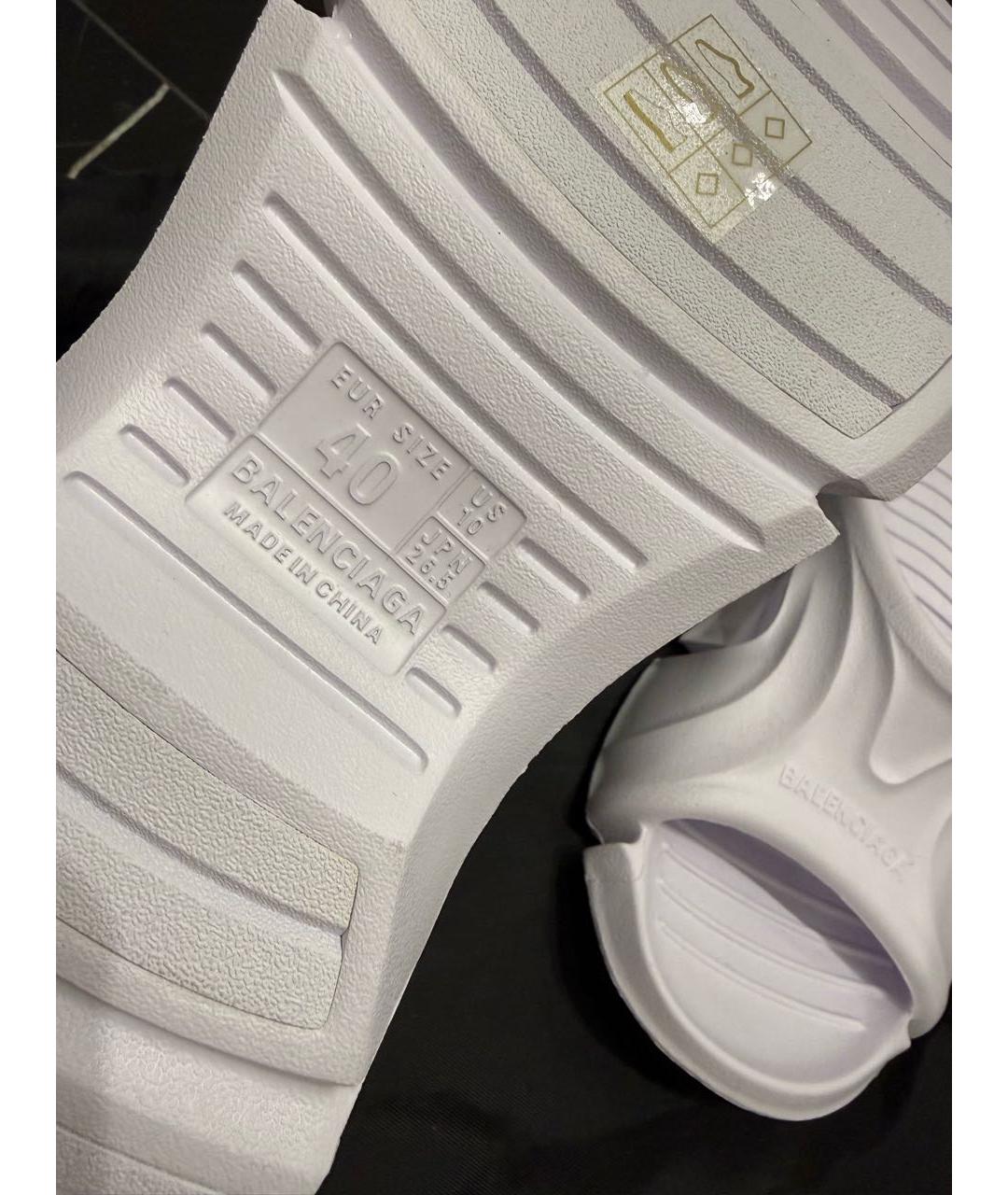 BALENCIAGA Резиновые шлепанцы, фото 4