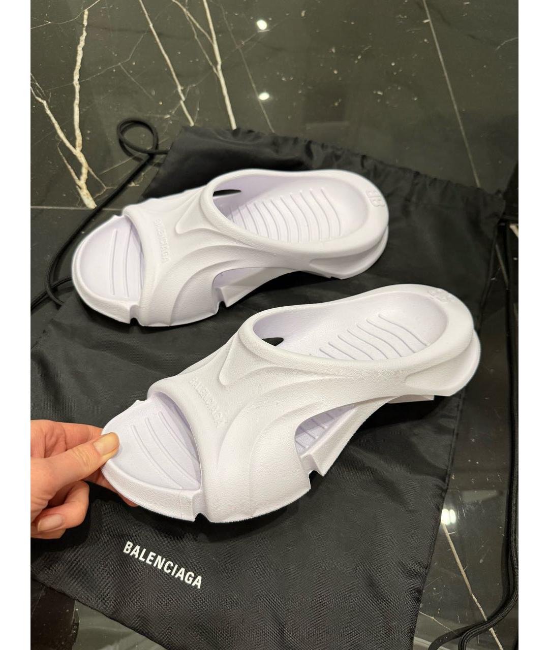 BALENCIAGA Резиновые шлепанцы, фото 2