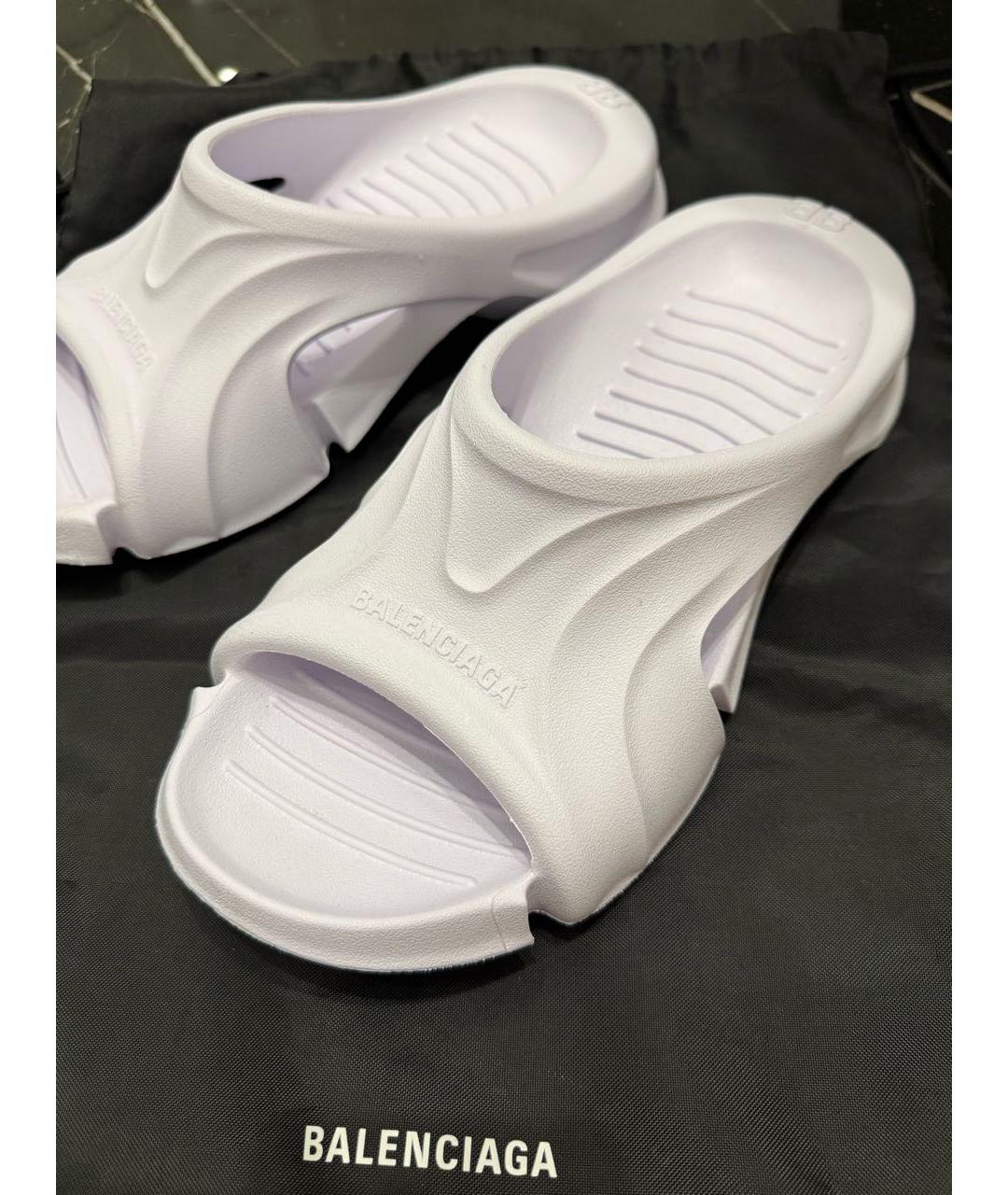 BALENCIAGA Резиновые шлепанцы, фото 3