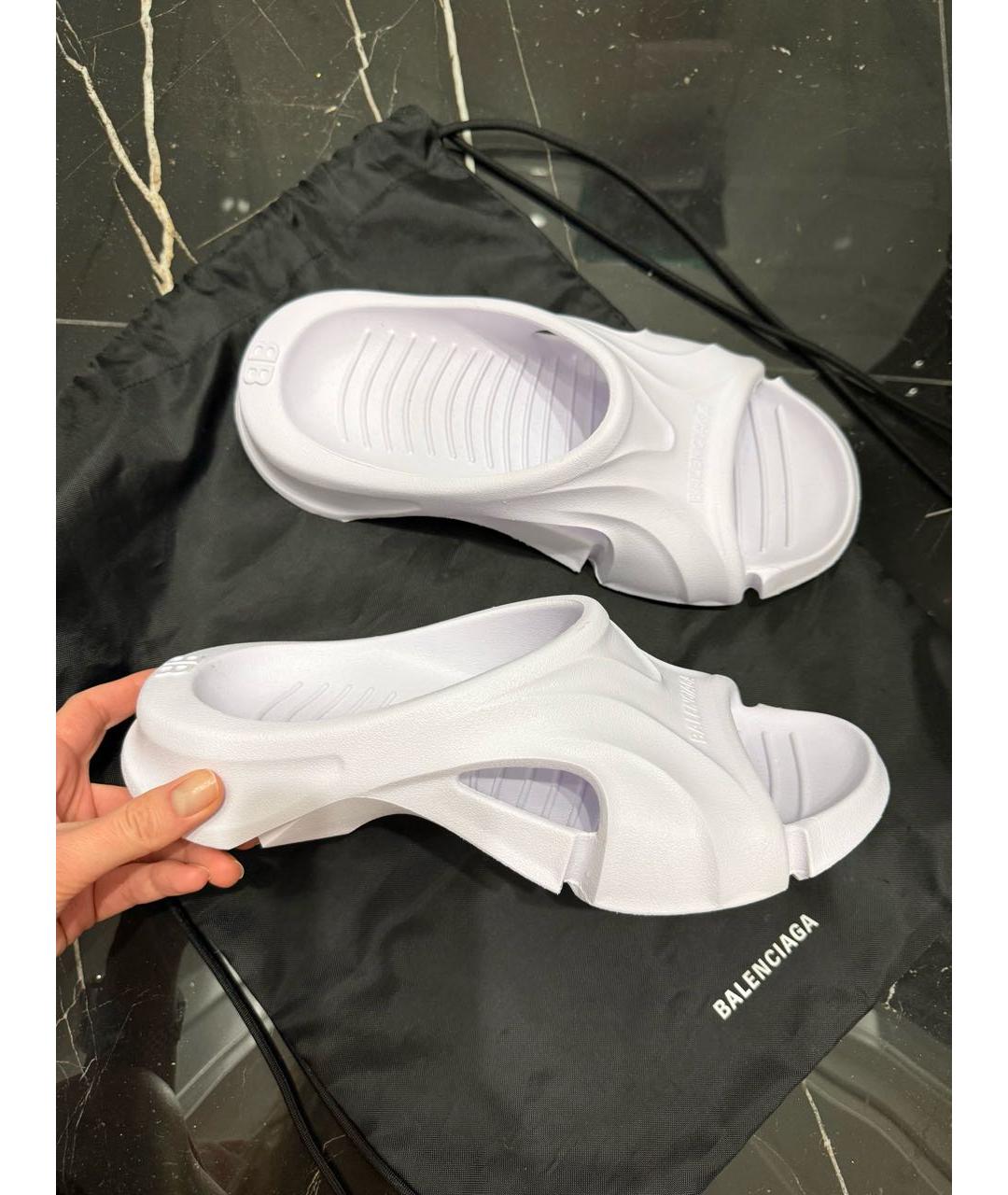 BALENCIAGA Резиновые шлепанцы, фото 9