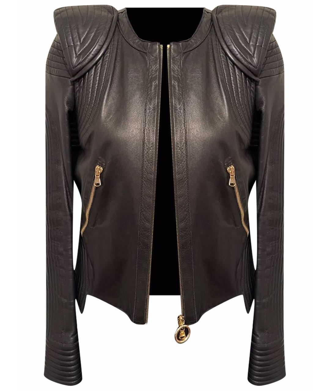 IRFE Черная кожаная куртка, фото 1