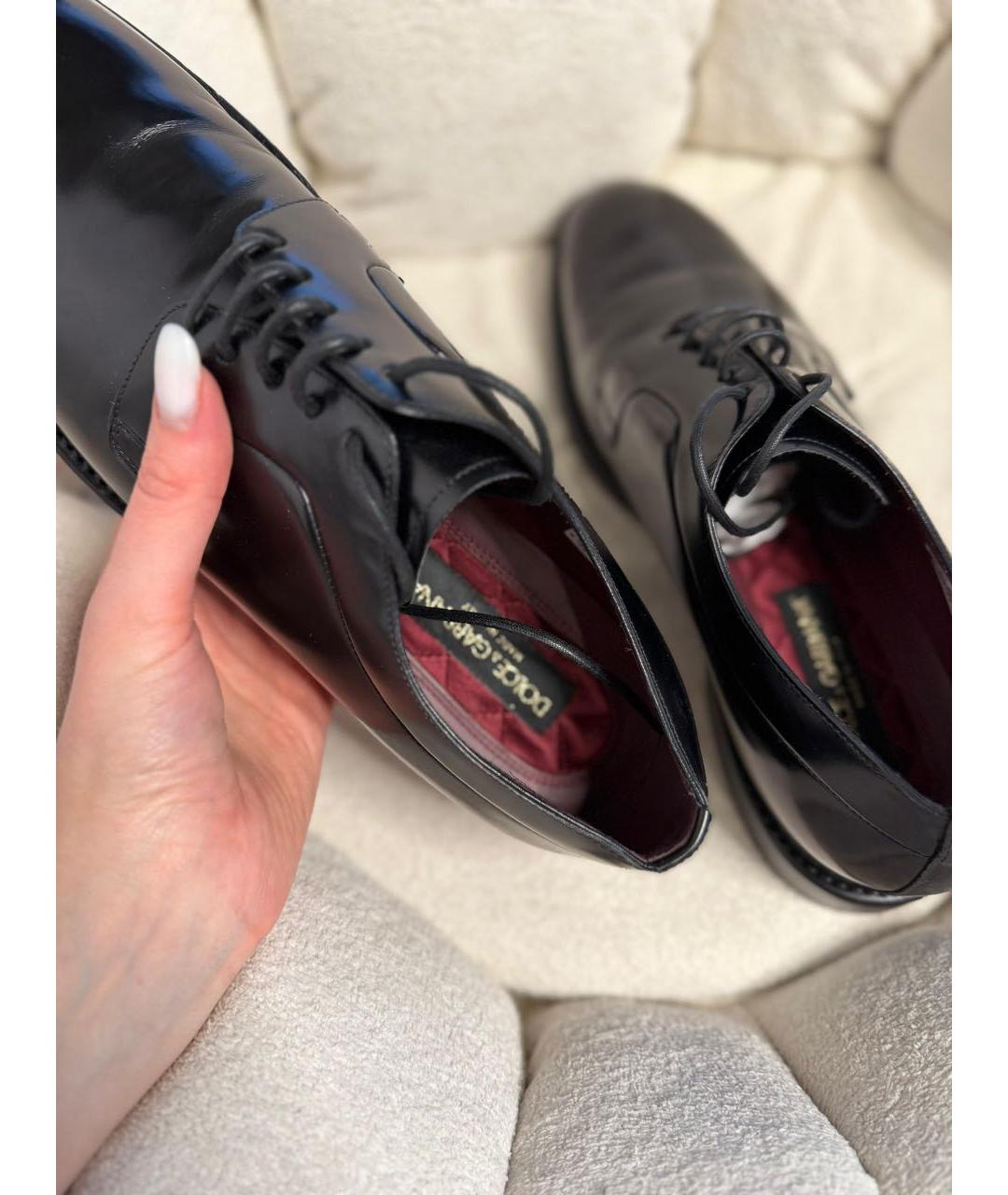 DOLCE&GABBANA Черные туфли из лакированной кожи, фото 5