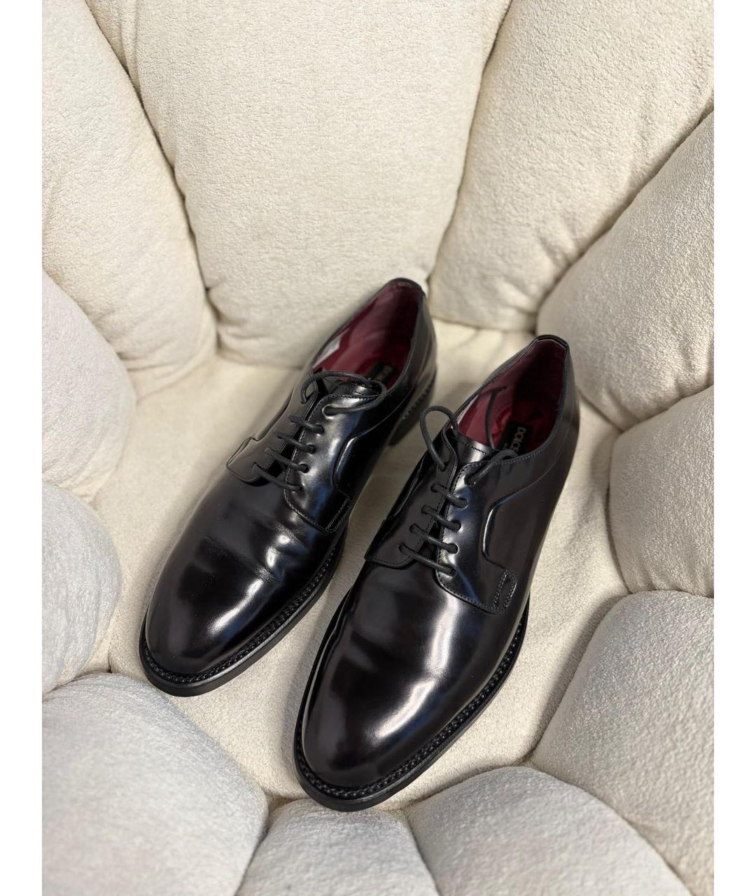 DOLCE&GABBANA Черные туфли из лакированной кожи, фото 3