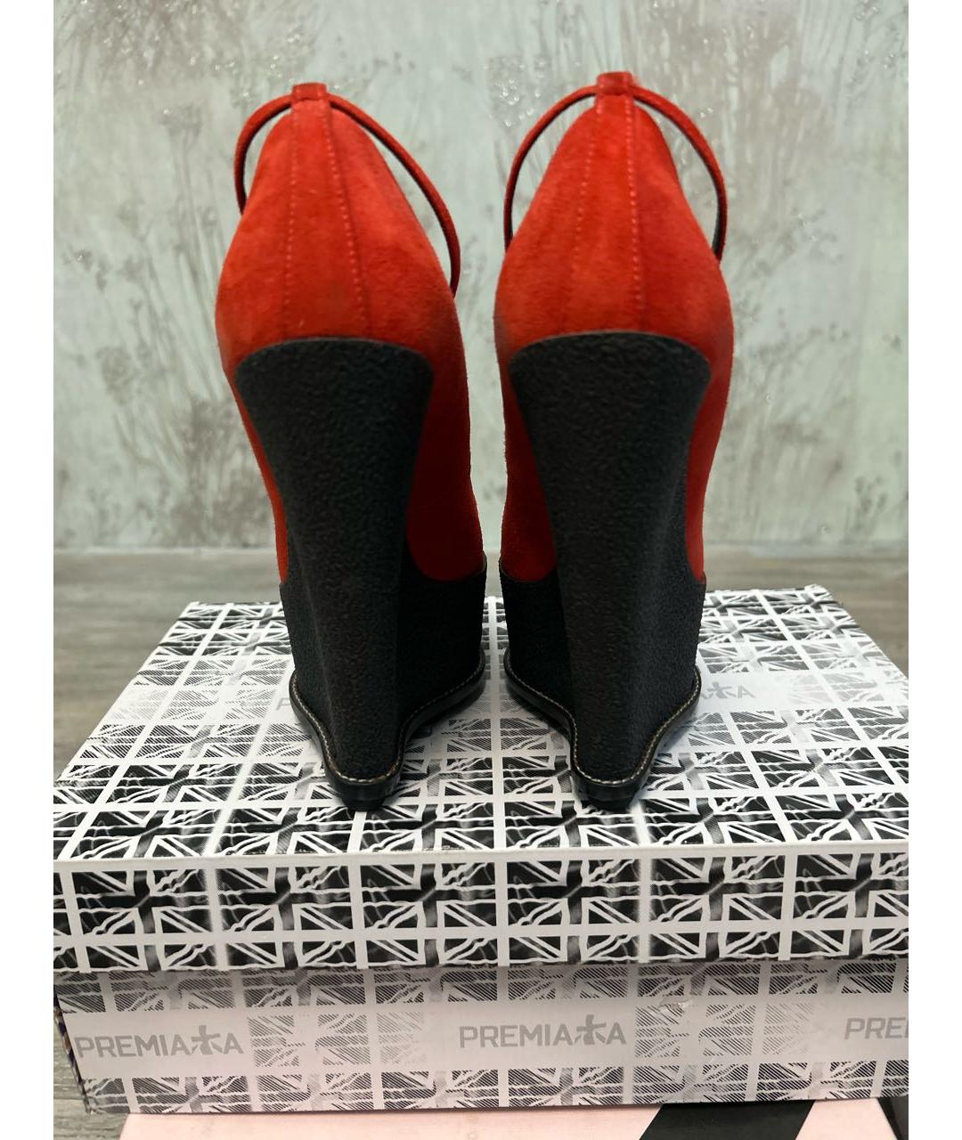 GIUSEPPE ZANOTTI DESIGN Красные замшевые туфли, фото 4