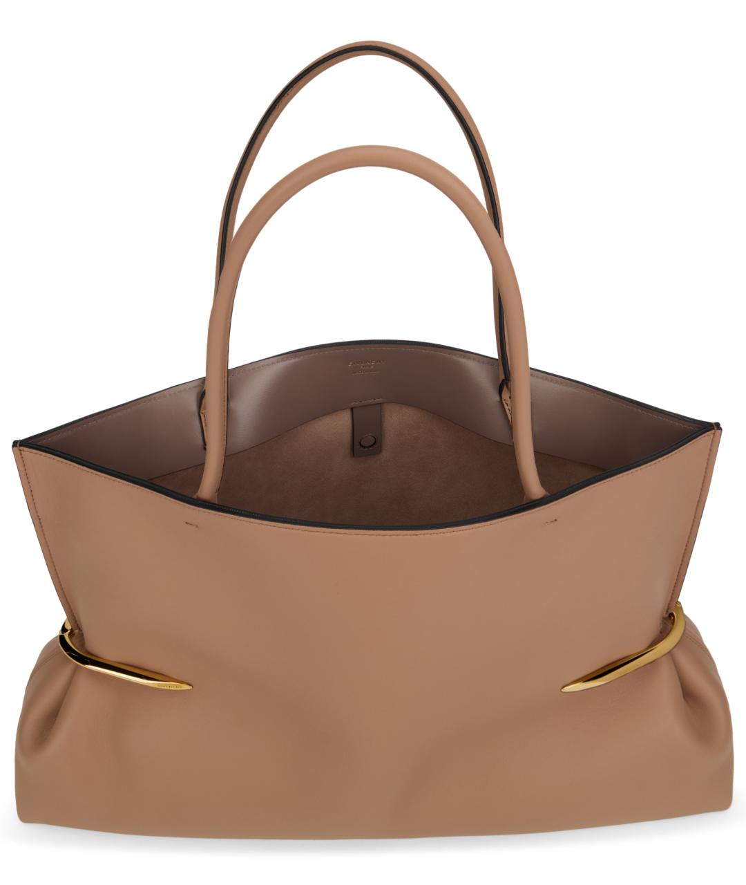 GIVENCHY Бежевая кожаная сумка тоут, фото 5